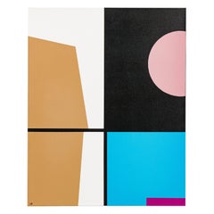 Larry Bentley Abstract Acrylic on Canvas, Titled: "AZUL CLARO". (2022)