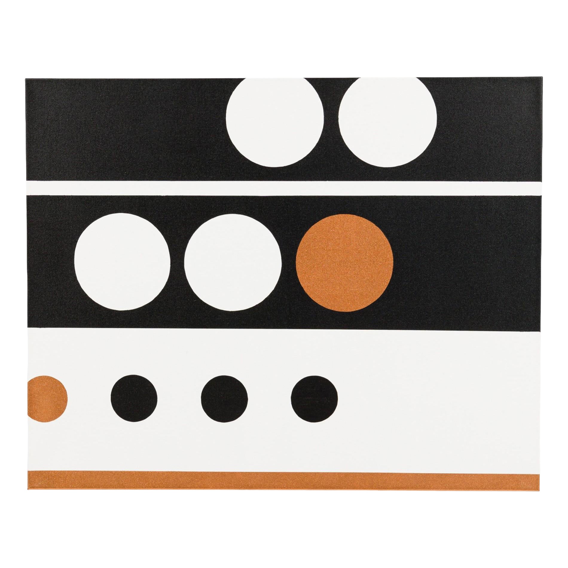 Larry Bentley Abstract Acrylic on Canvas, Titled: "ETTORE TONDO". (2023) in vendita