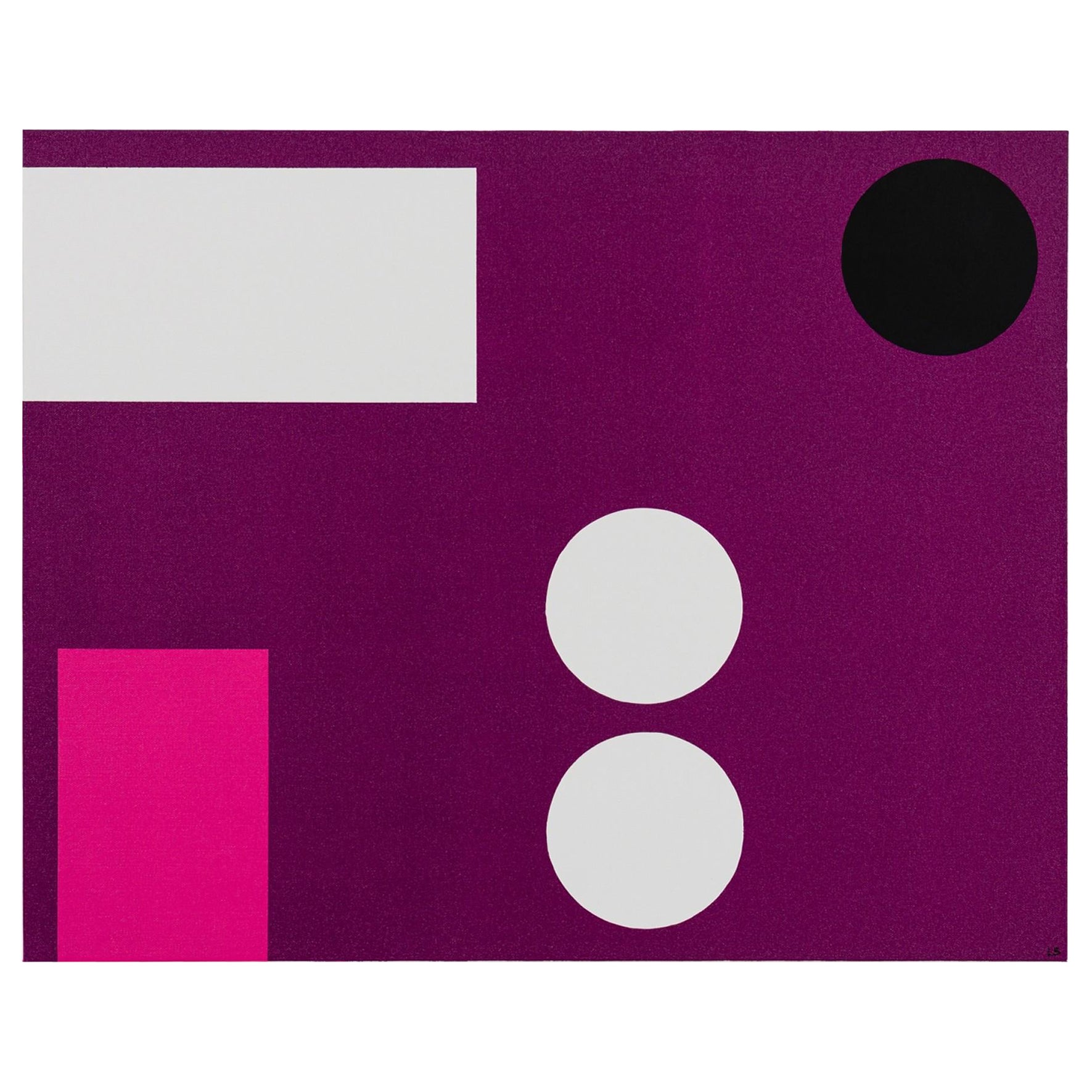 Larry Bentley Abstract Painting, Titled: "Position: Deep Violet 
Arp." (2022) For Sale