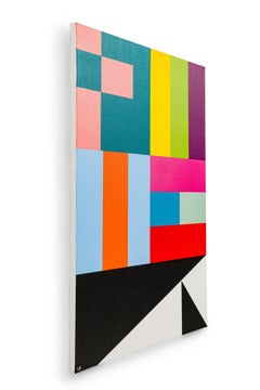 Larry Bentley Acrylic on Canvas Painting, Titled: "GEES VS GIRARD". (2022)