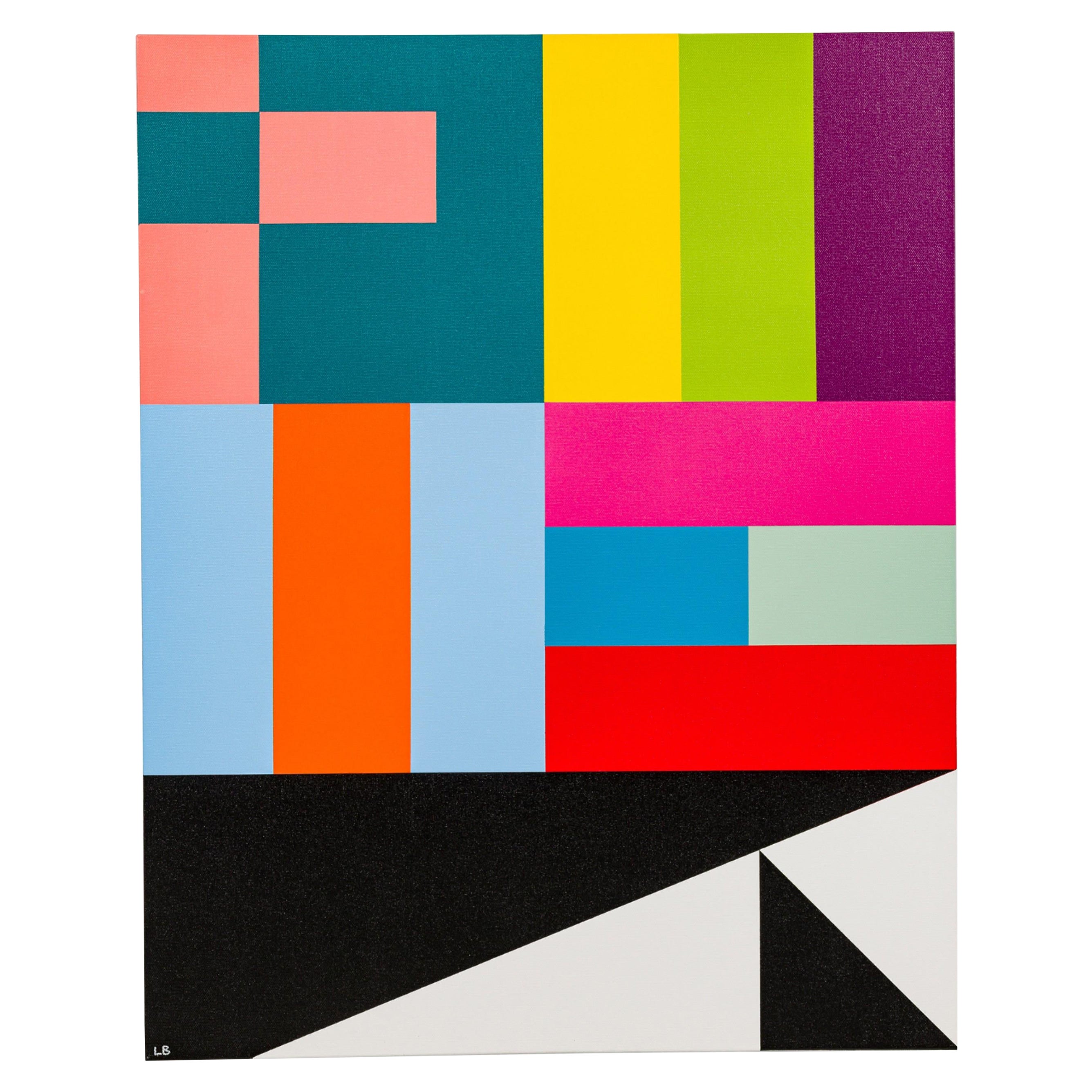 Larry Bentley Acrylic on Canvas Painting, Titled: "GEES VS GIRARD". (2022)