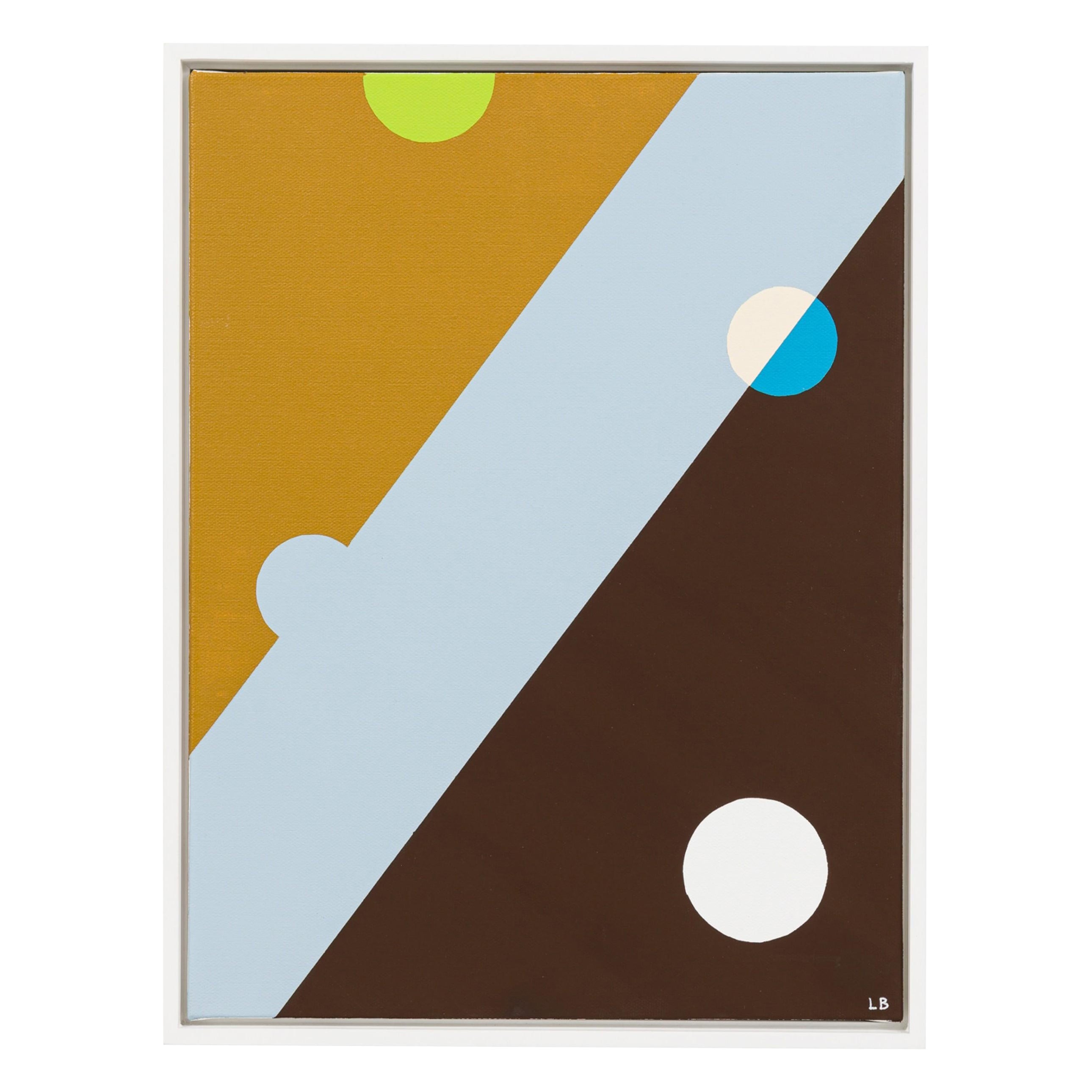 Larry Bentley Framed Abstract Acrylic on Canvas, Titled: "Bonne Serie #3" (2022)