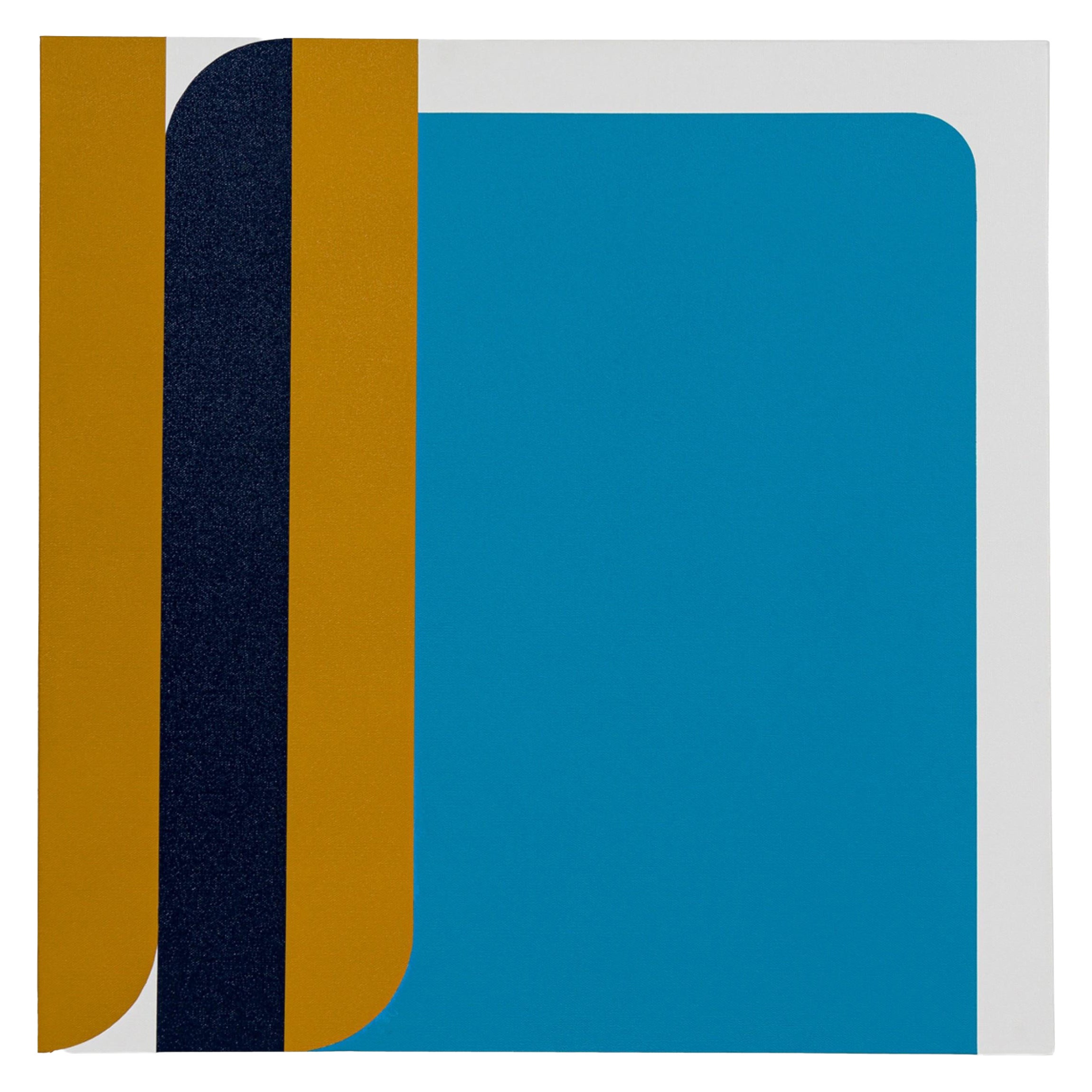 Larry Bentley Framed Acrylic on Canvas Painting, Titled: "Feeling Blue" (2022)