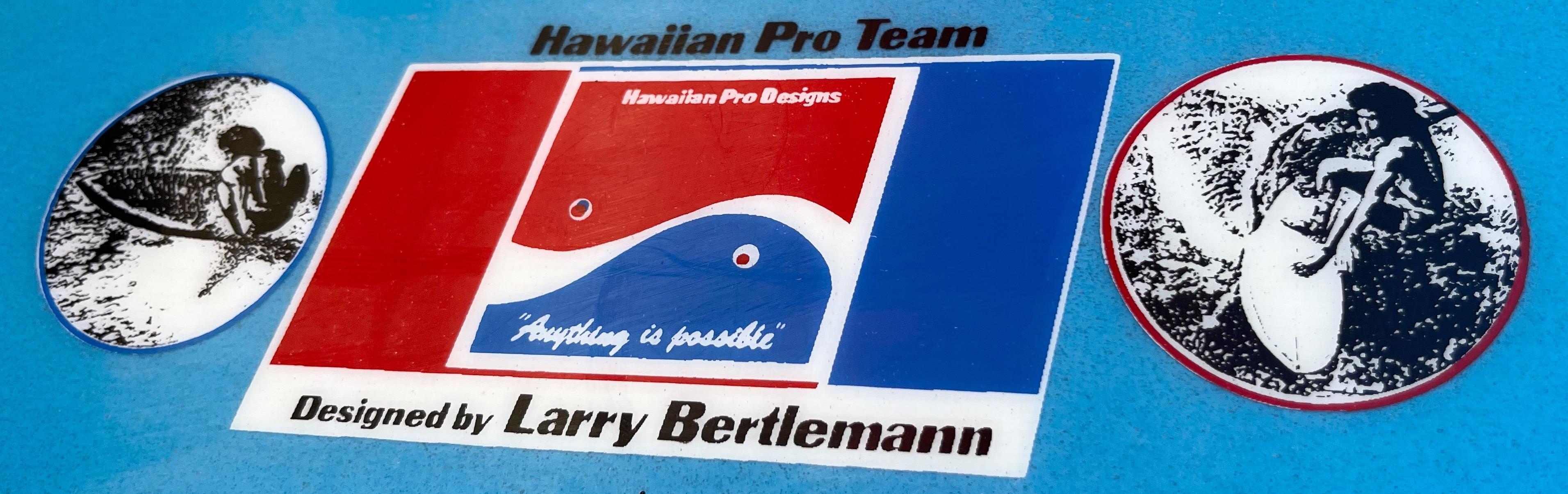 Contemporary Larry Bertlemann Twin-Fin Surfboard by Donald Takayama
