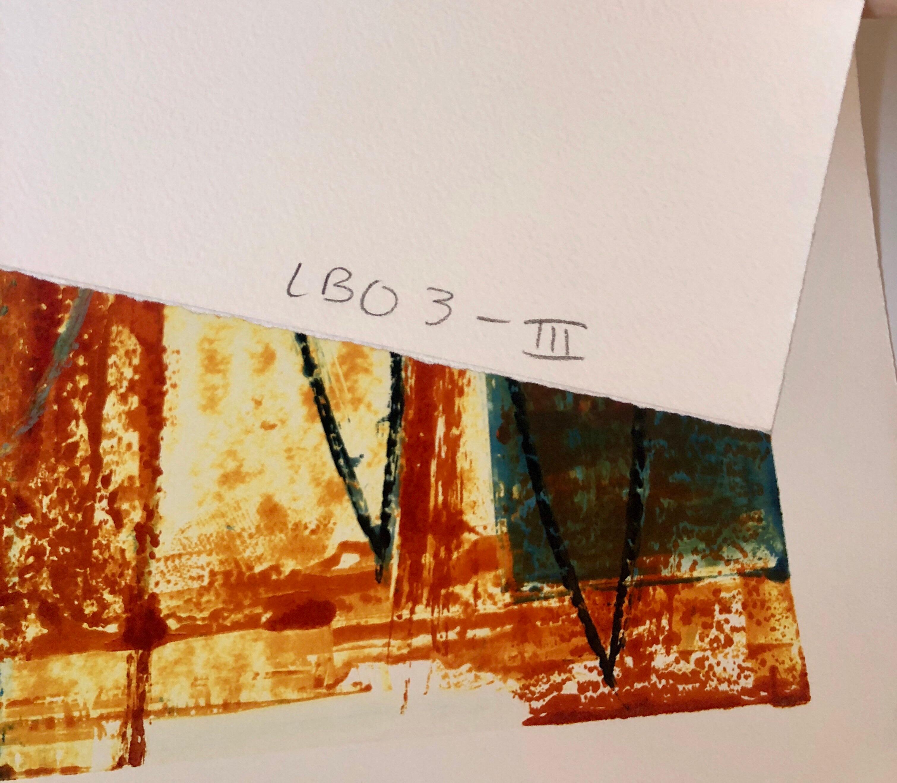 Espressionista astratto Modernista Americano Olio Monotipo Monoprint Pittura in vendita 1