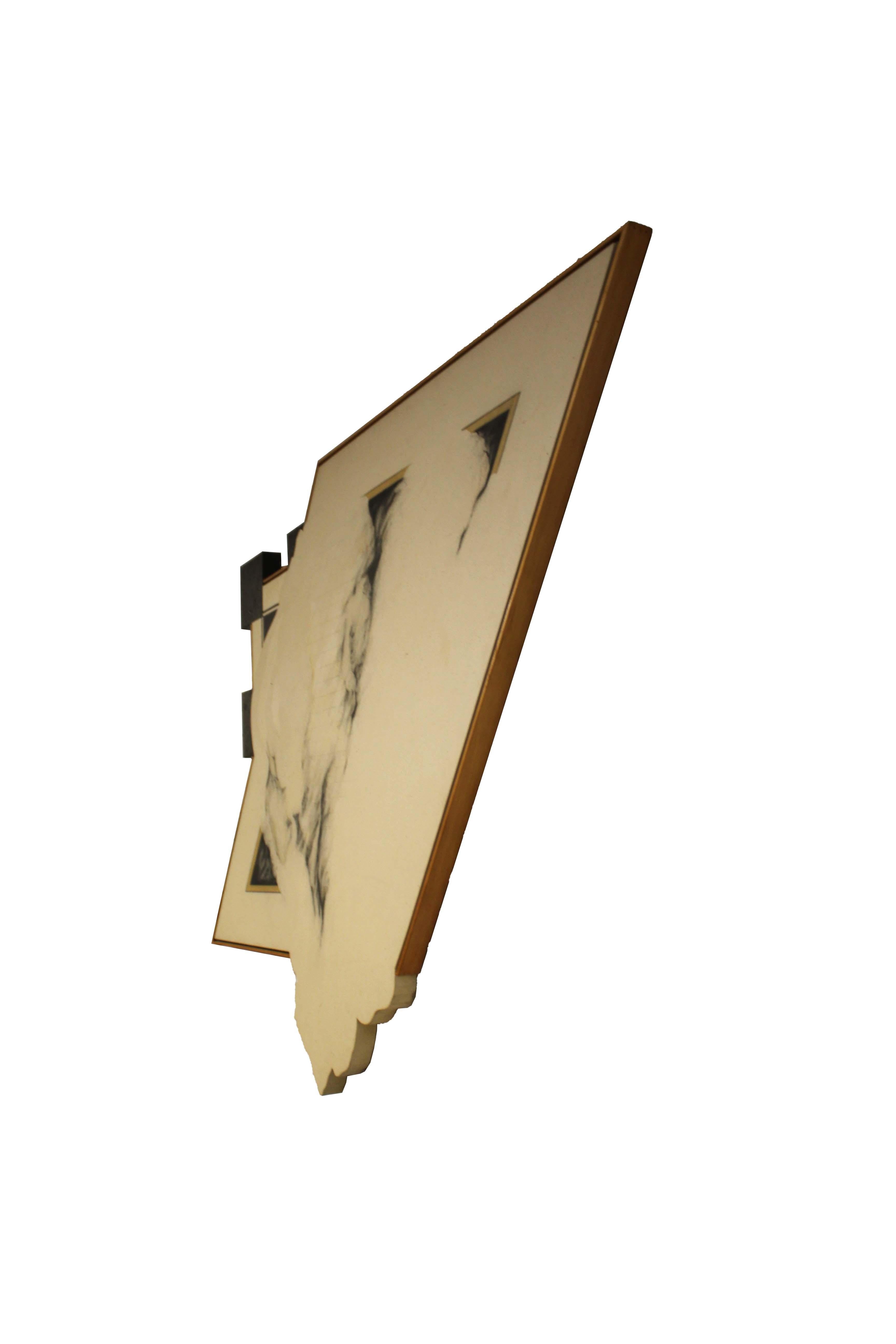 An exquisite 3-dimensional oil painting on sculptural canvas titled 