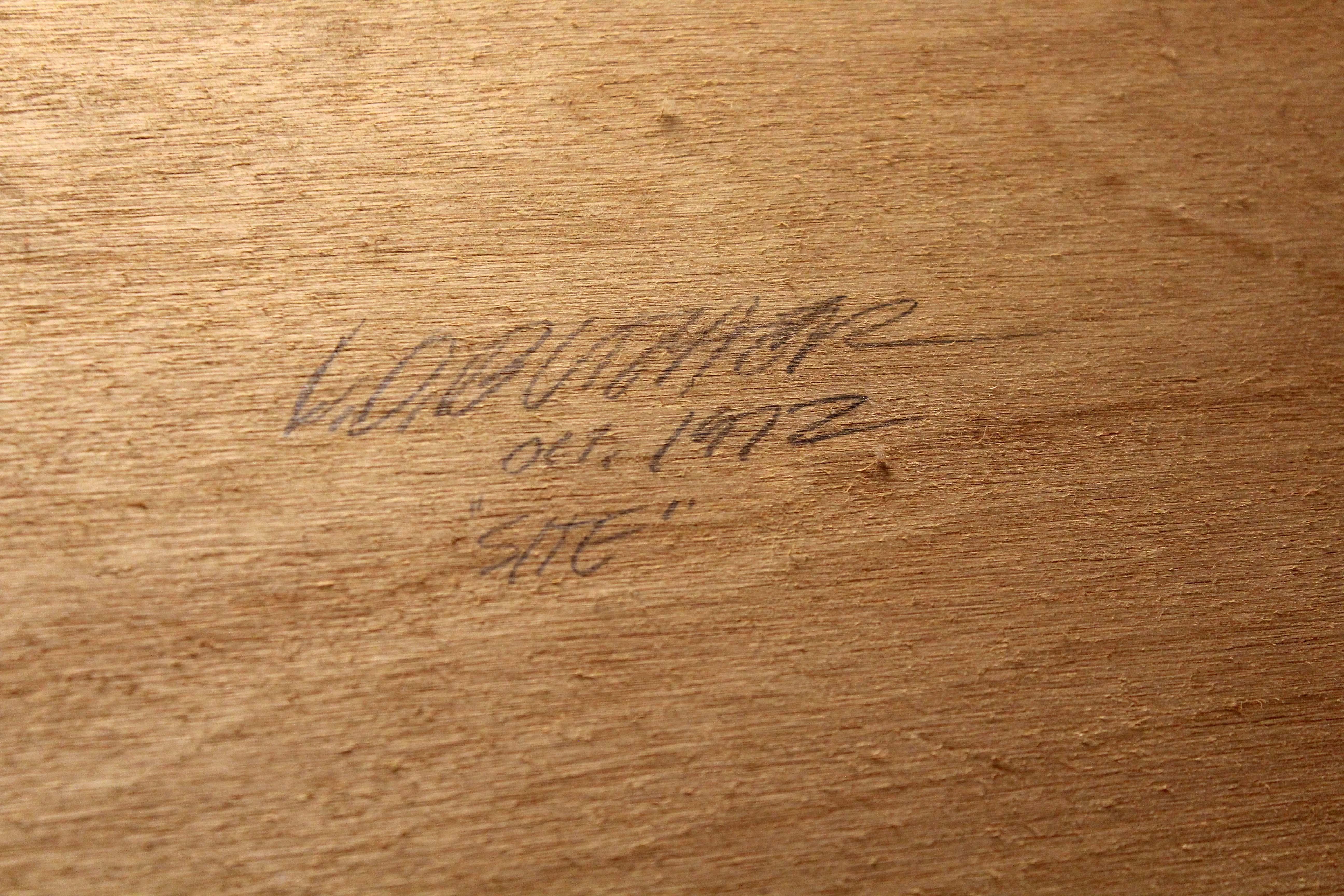 Larry Butcher Site Modern 3-Dimensional Oil Painting on Sculptural Canvas, 1972 3