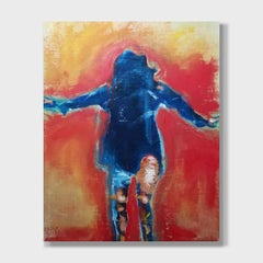 A Figurative Pop Expressionist Acrylic on Canvas Painting, "Tina Turner"