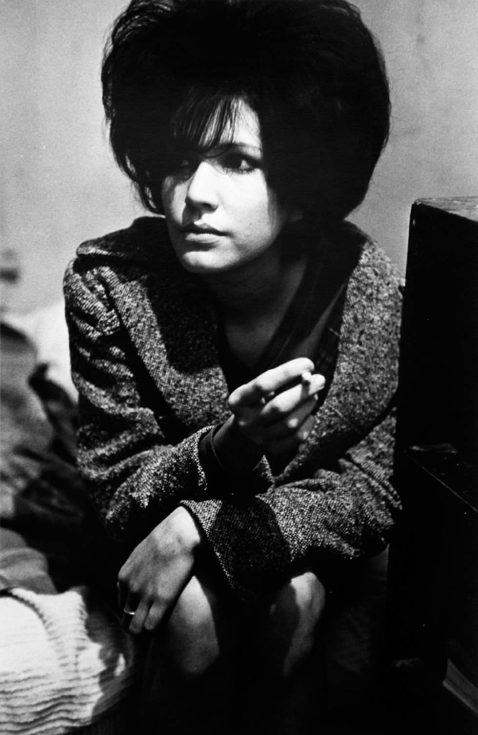 Larry Clark Black and White Photograph - Untitled (Girl with Cigarette)
