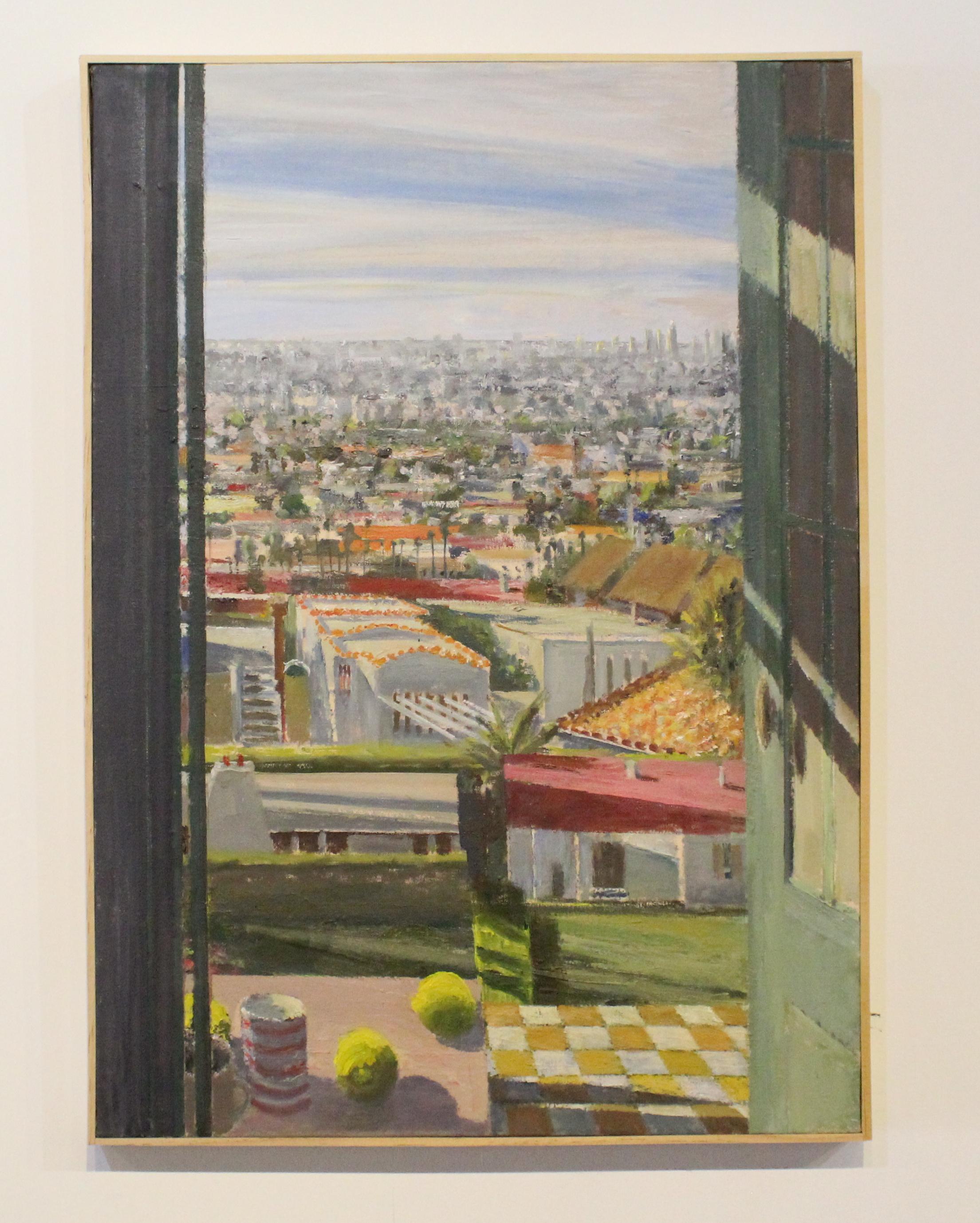 Larry Cohen Landscape Painting – Innenstadt von LA