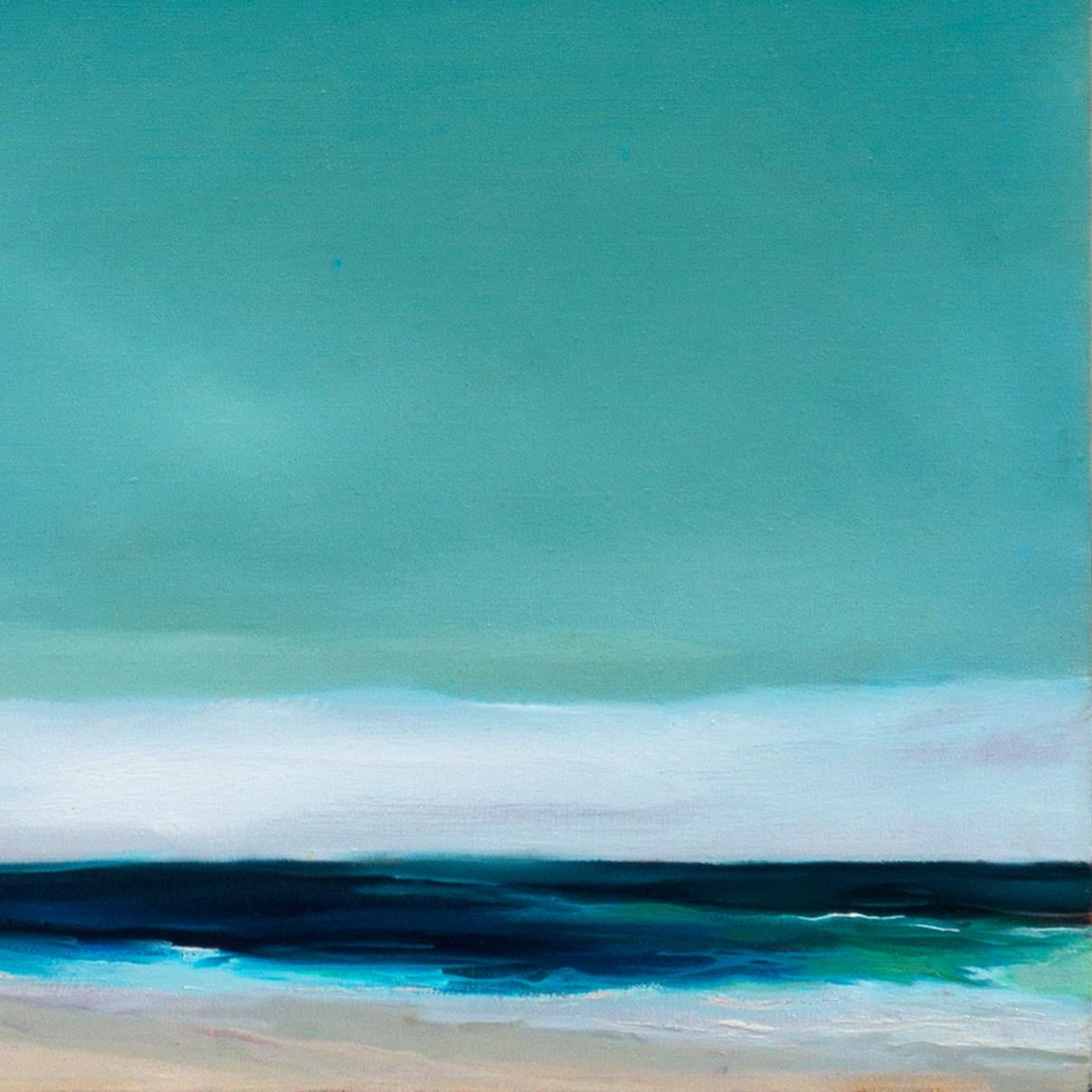« Land, Sea & Sky », City College of New York, Pratt Institute, prix Clio - Bleu Landscape Painting par Larry Dinkin