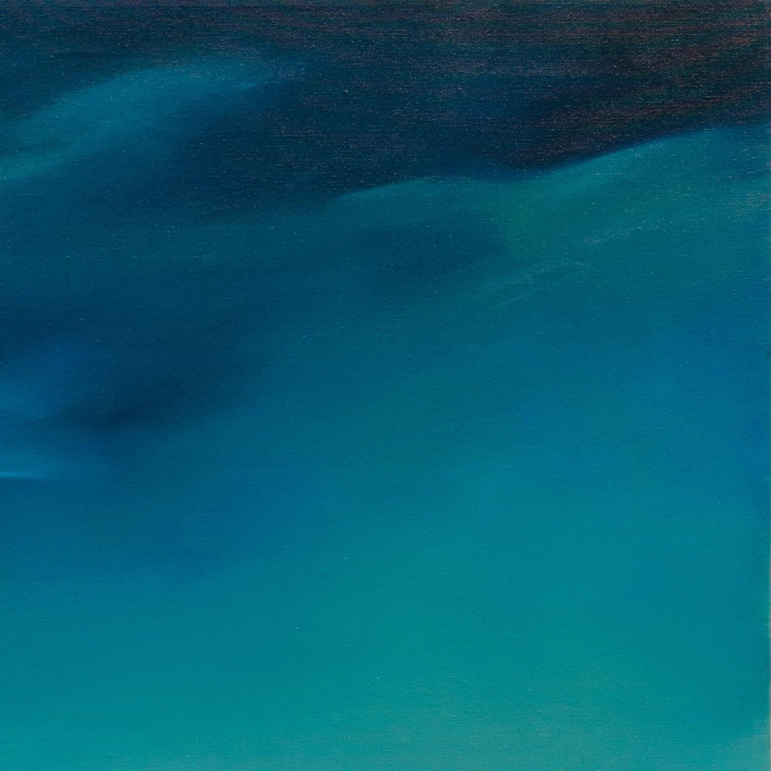 'Land, Sea & Sky', City College of New York, Pratt Institute, Clio Award - Blue Landscape Painting by Larry Dinkin