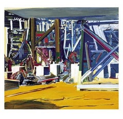 1999 Larry Dinkin 'Landscape of Structure from a Dream' Contemporary Multicolor