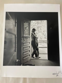 Retro Lovers in a Doorway