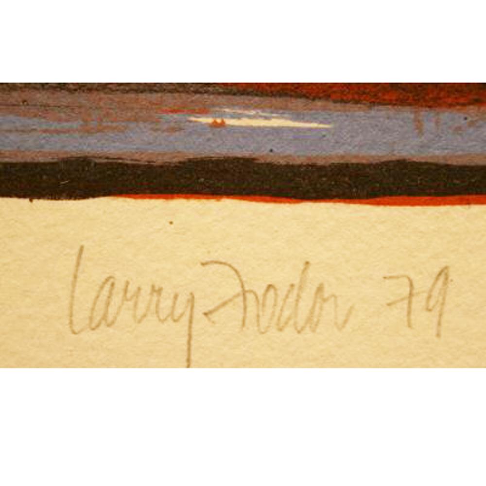 Larry Fodor Buffalo State 1 Signed and Numbered Lithograph, 1979 'MR12311' In Good Condition In Pasadena, TX