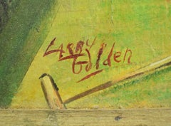 Polo Match c1950s Acrylic on Canvas by Larry Golden