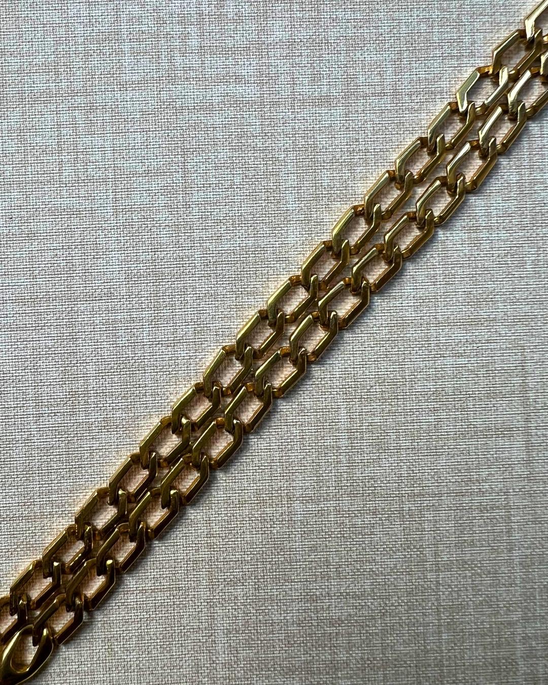 Larry Golsh Collana con ciondolo in turchese e tufo fuso in oro in vendita 2