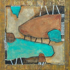 'Bridging the Gap, ' by Larry Hefner, Mixed Media on Panel, 2022