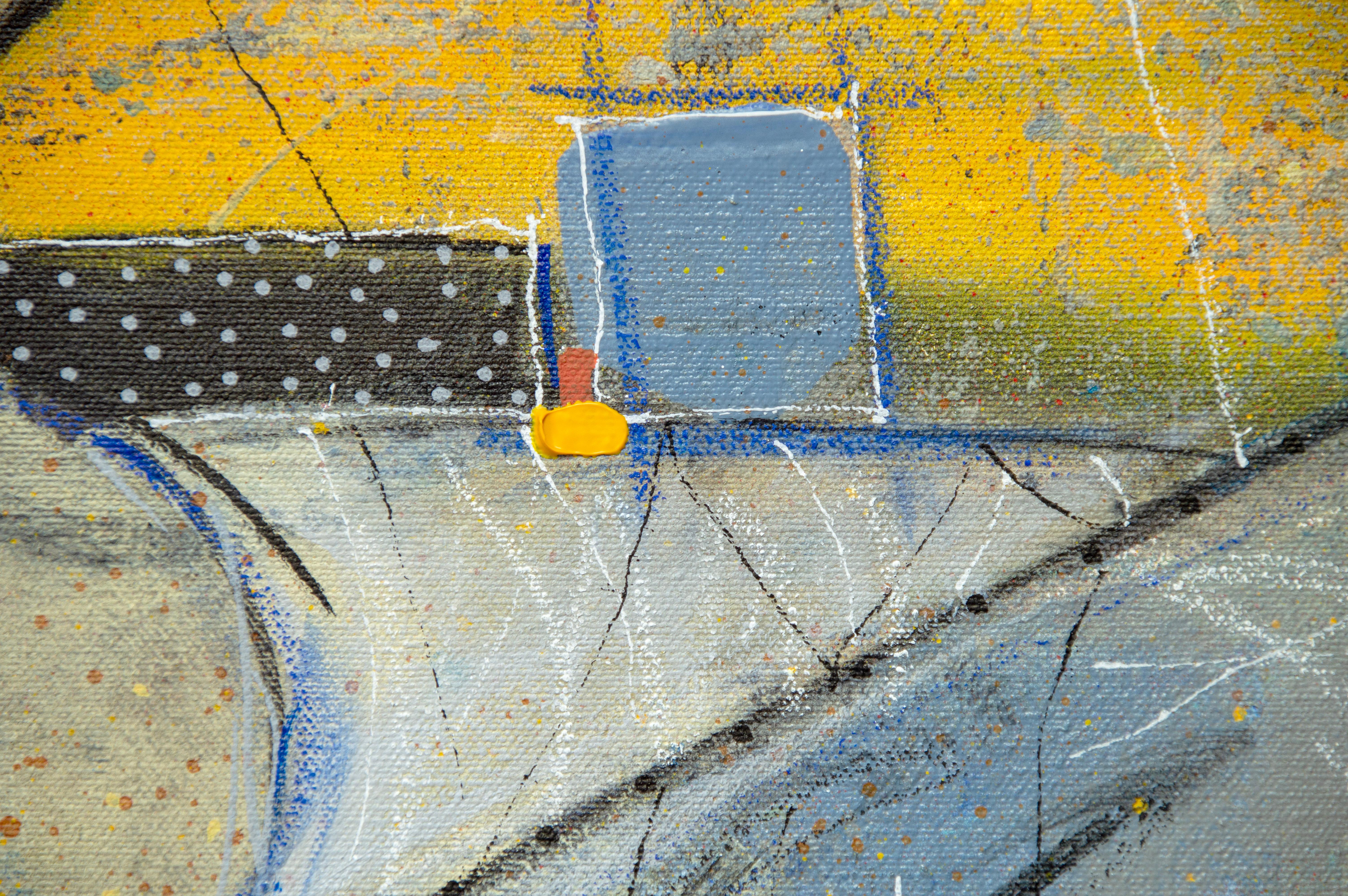 „Canola Fields Diptychon“, von Larry Hefner, Acryl-Gemälde in Mischtechnik, 2023 im Angebot 2