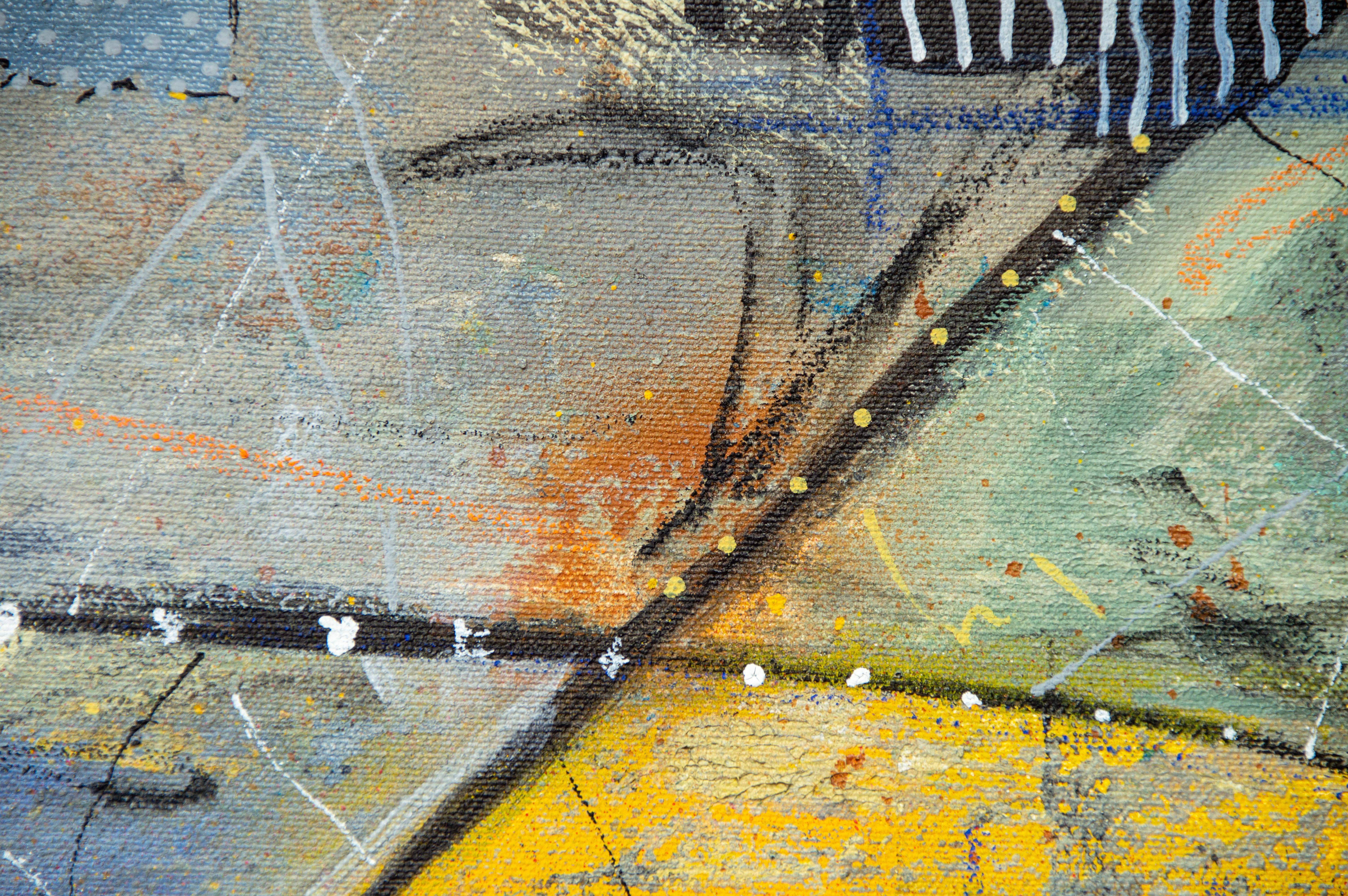 „Canola Fields Diptychon“, von Larry Hefner, Acryl-Gemälde in Mischtechnik, 2023 im Angebot 4