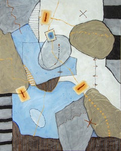 „Fun With Nikolaj“, von Larry Hefner, Abstraktes Acryl und Leinwand auf Tafel, 2022