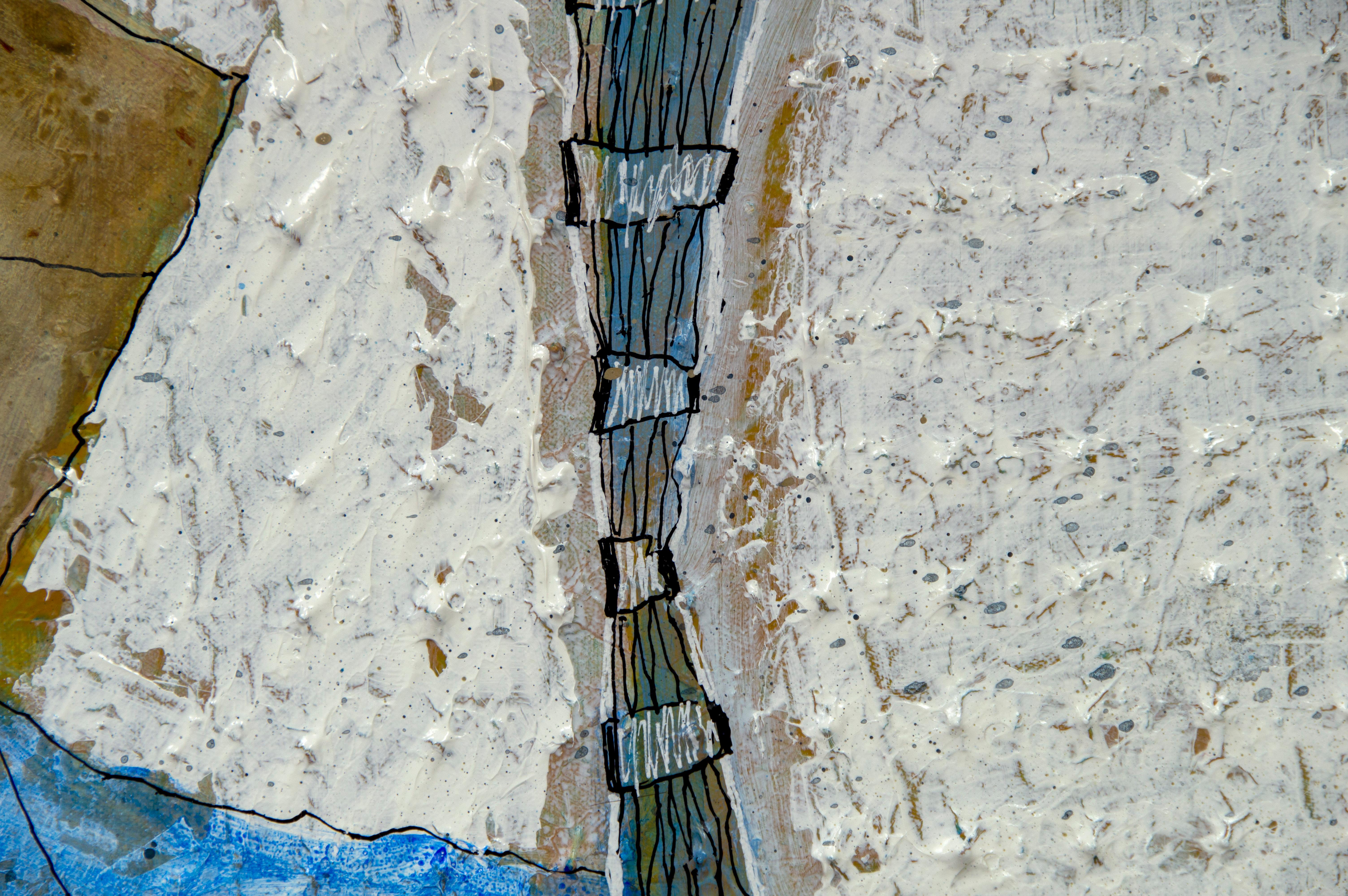 „Mighty Canyon“, von Larry Hefner, Abstraktes Gemälde in Mischtechnik auf Leinwand, 2022 im Angebot 2