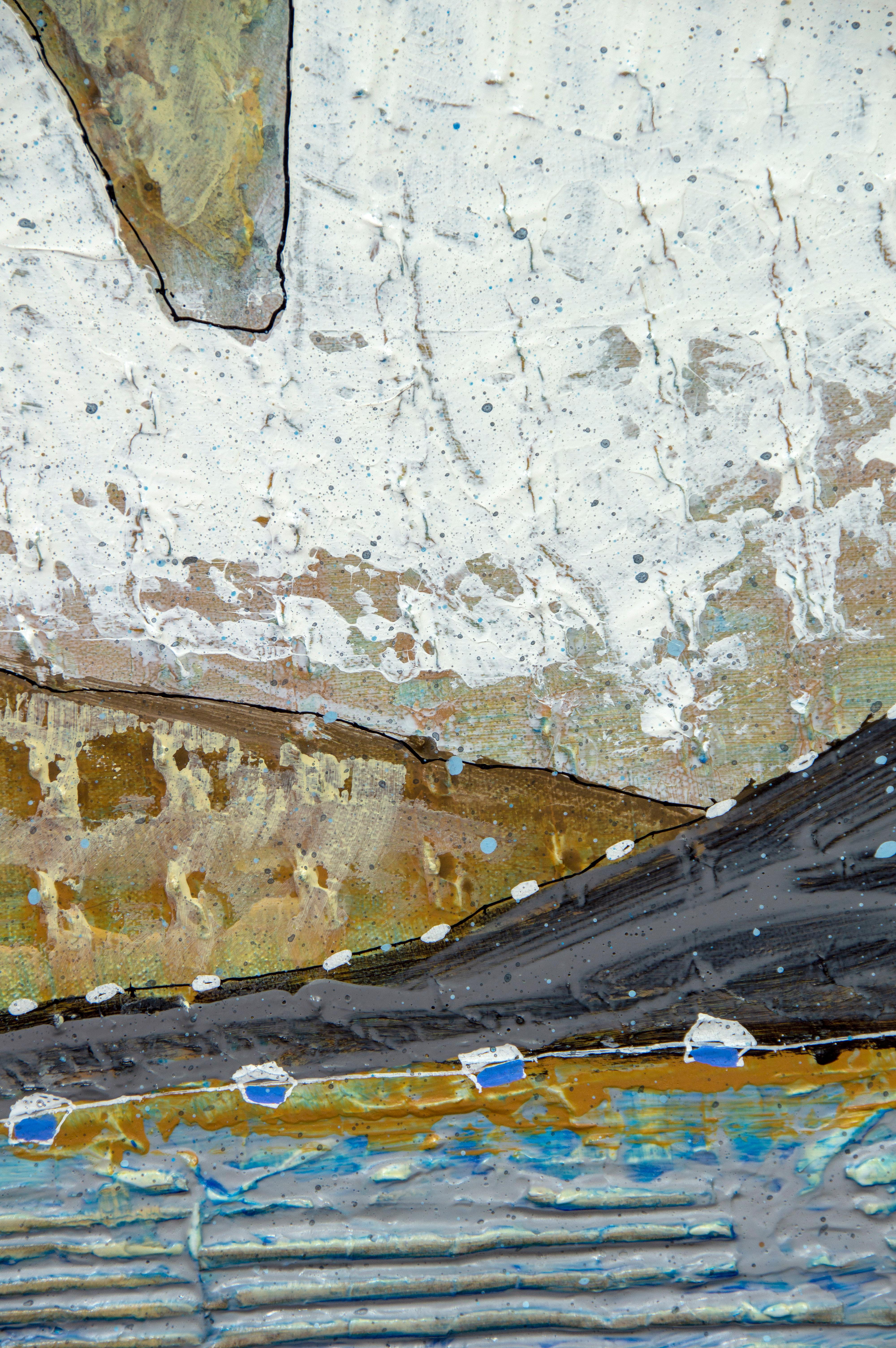 „Mighty Canyon“, von Larry Hefner, Abstraktes Gemälde in Mischtechnik auf Leinwand, 2022 im Angebot 5