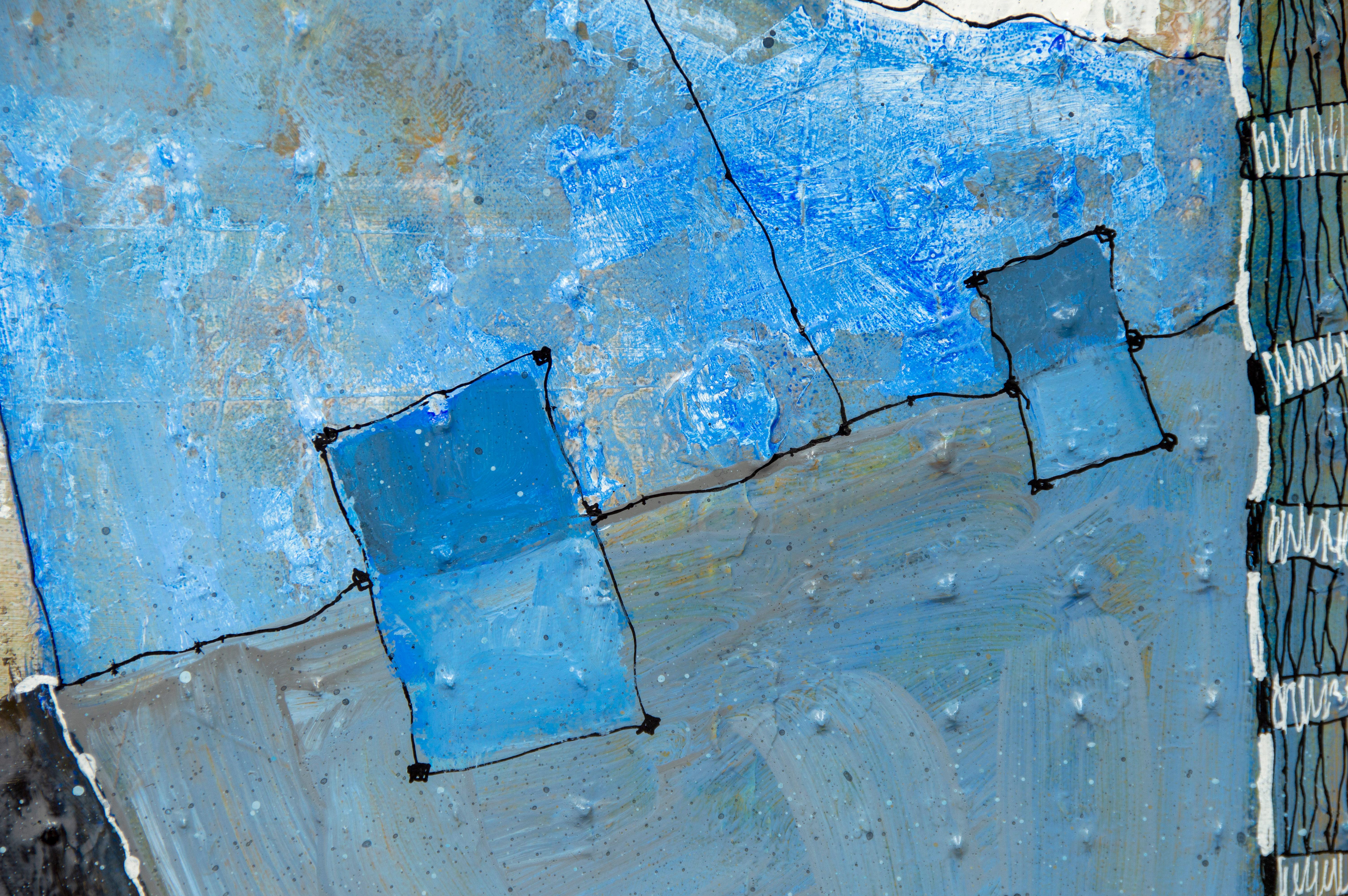 „Mighty Canyon“, von Larry Hefner, Abstraktes Gemälde in Mischtechnik auf Leinwand, 2022 im Angebot 8