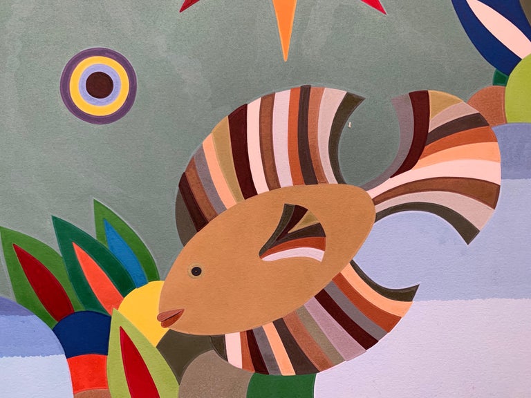 Larry Hood - Fish (Comanche Native American surrealist painting) For ...