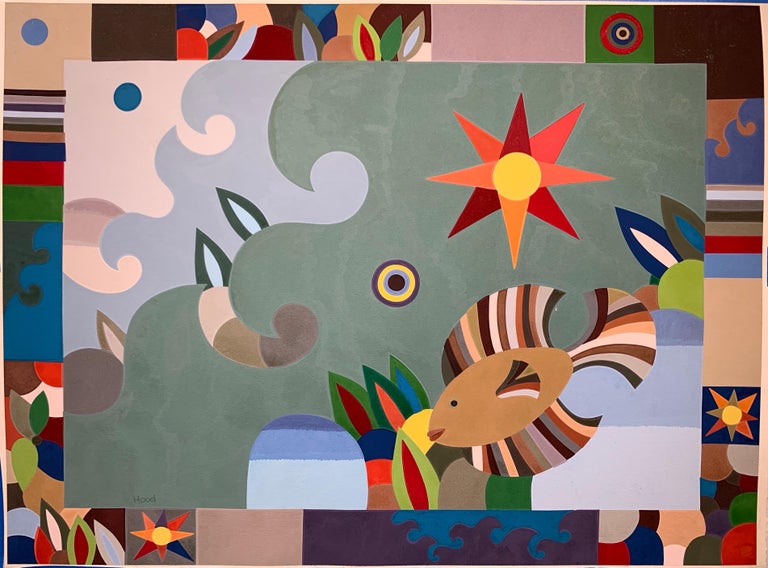 Larry Hood - Fish (Comanche Native American surrealist painting) For ...