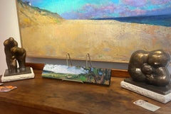 "Panorama" small scale panoramic landscape oil painting