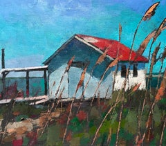 "Red Roof Oyster Shack", l'erba alta accoglie lo spettatore nel cottage sul mare