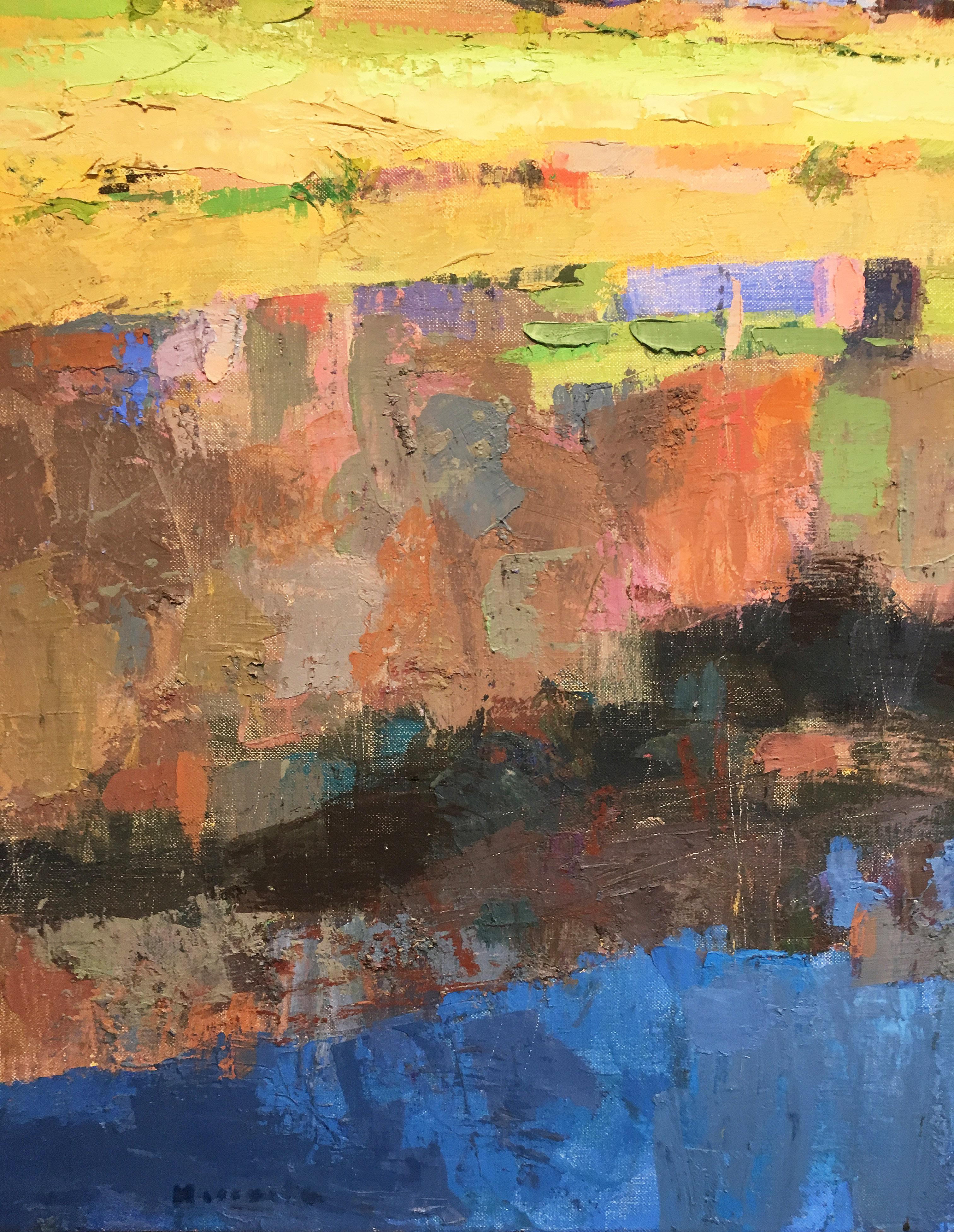 Coastal painting, Larry Horowitz, Reflections 1