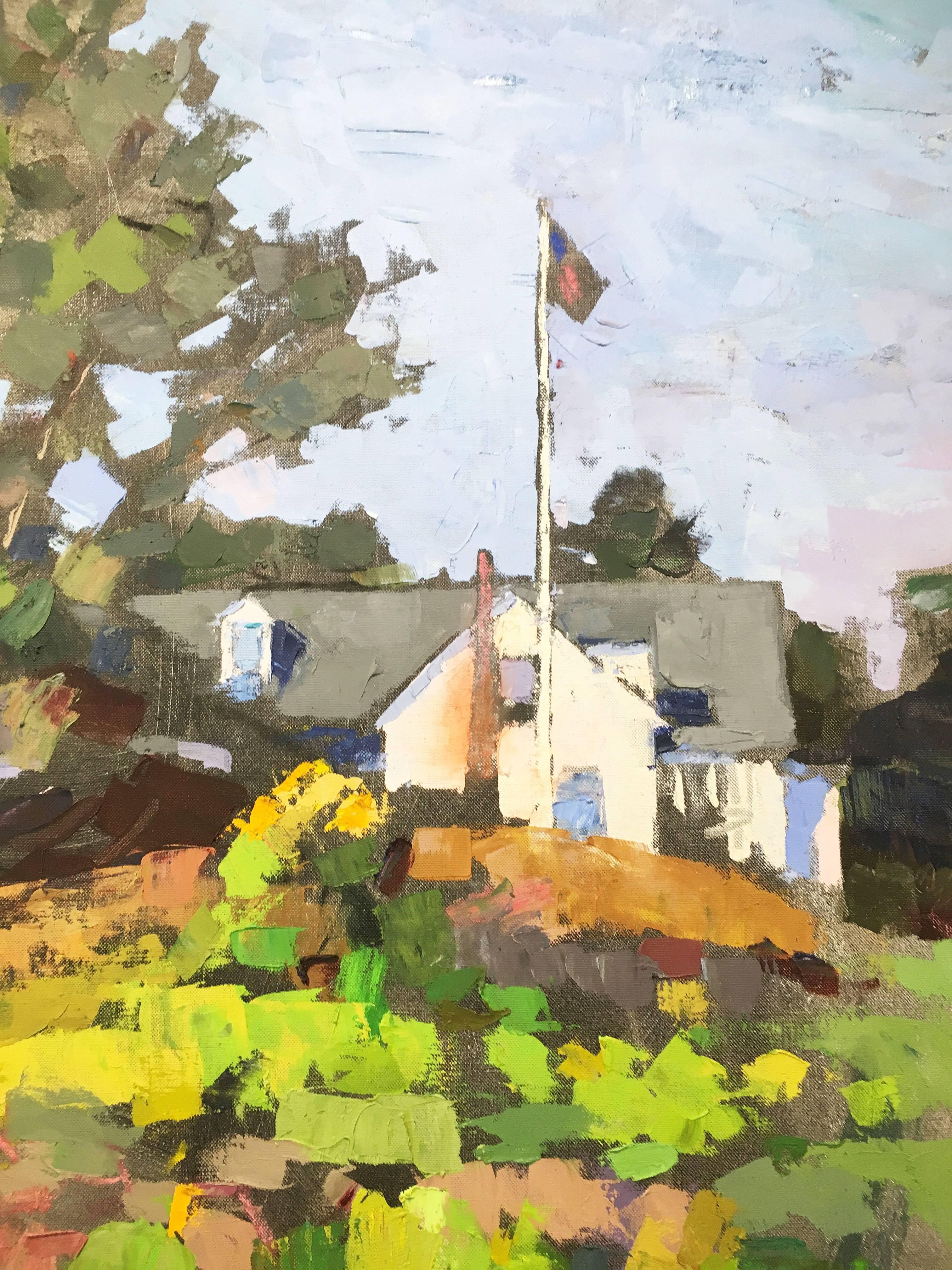 Impressionist Landscape painting by Larry Horowitz, Sunday Morning For Sale 4