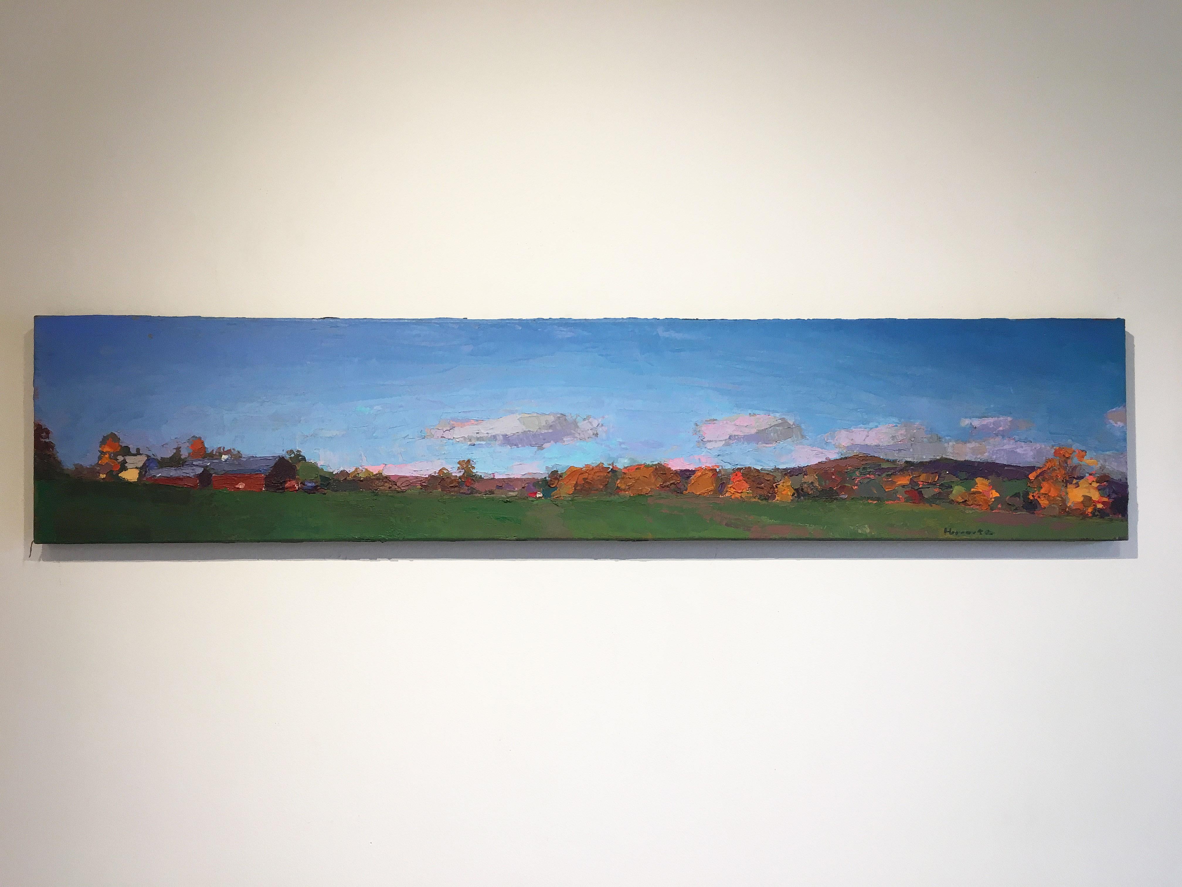 Vermont Fall Panorama - Painting by Larry Horowitz