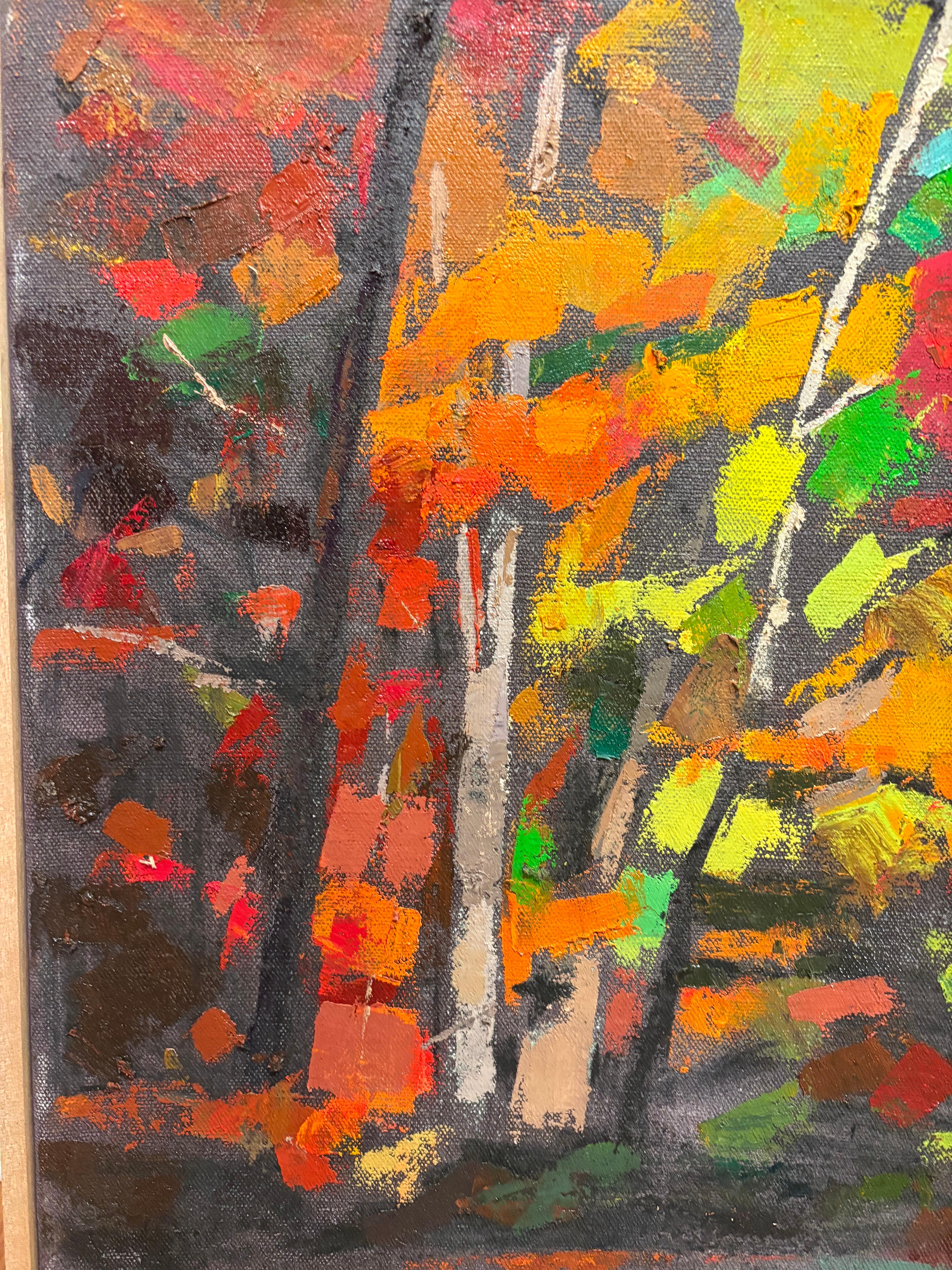 “People sometimes ask me how I start a painting. Starting a painting is easy. I just put down two strokes of color. The interaction between these two marks is the beginning of the dialogue that will develop within the painting. As more dabs of color