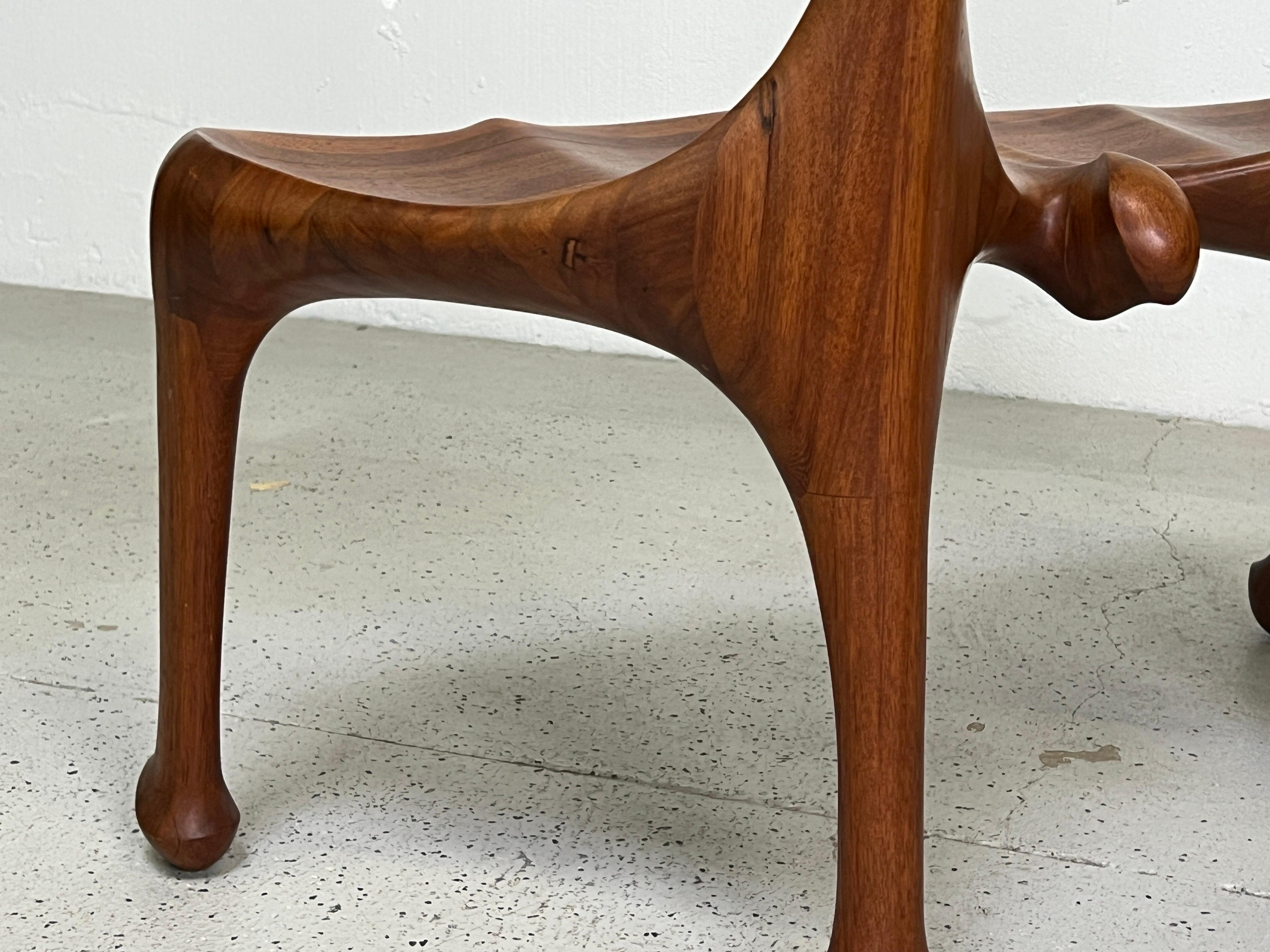 Larry Hunter Studio Craft 'Whale Tail' Bench 9