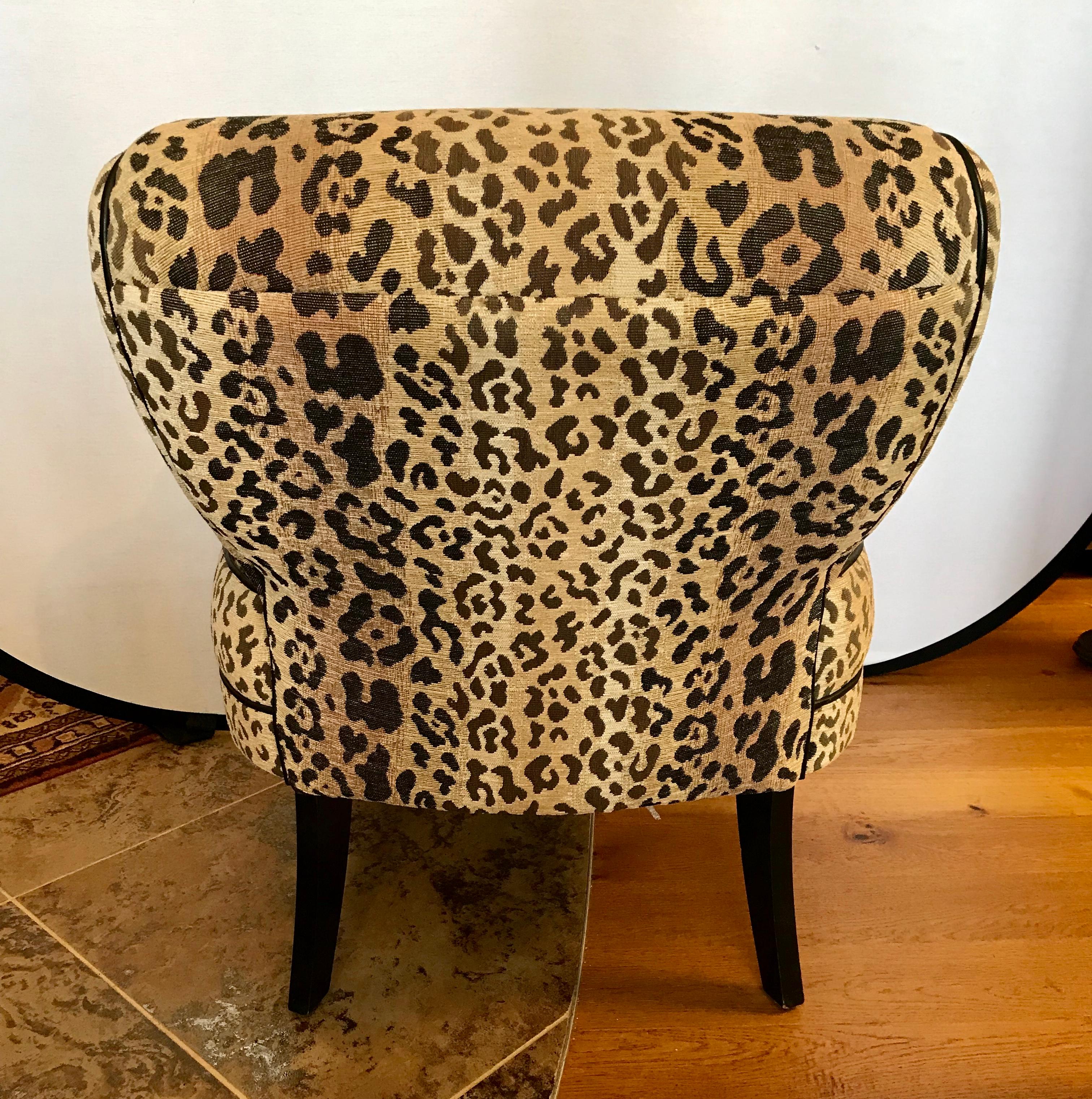 Art Deco Larry Laslo for Directional Leopard Lounge Chair