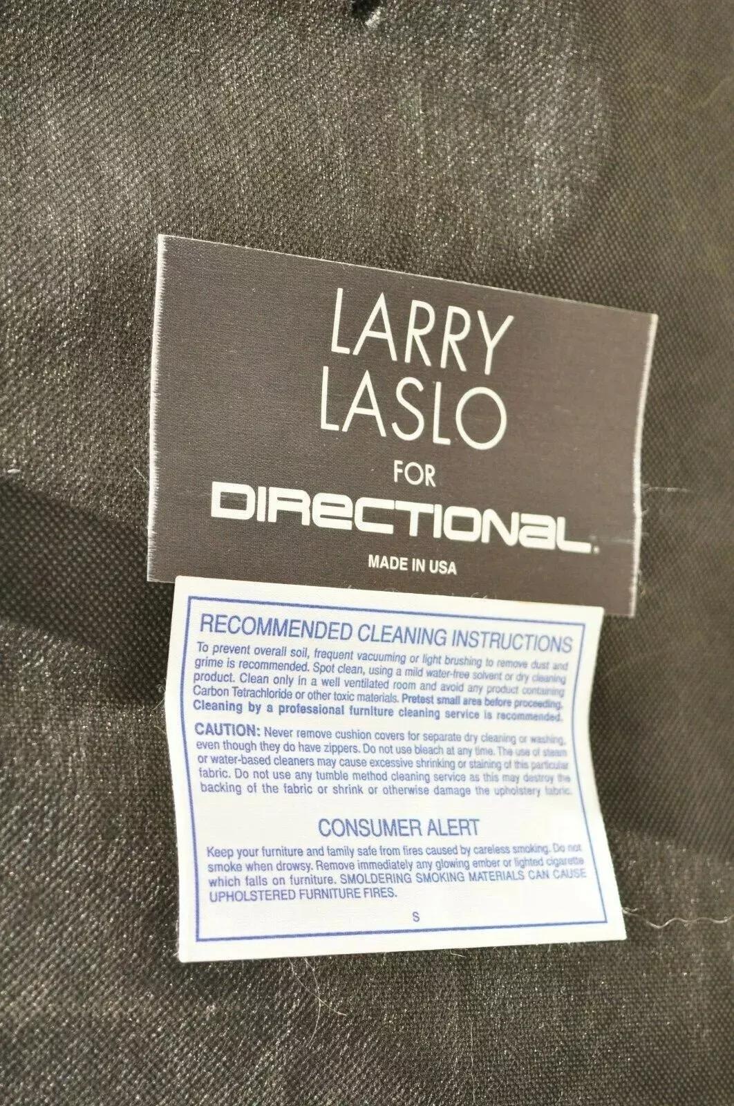 Larry Laslo per Directional Red Divano moderno italiano in stile Bauhaus con gambe cromate in vendita 3