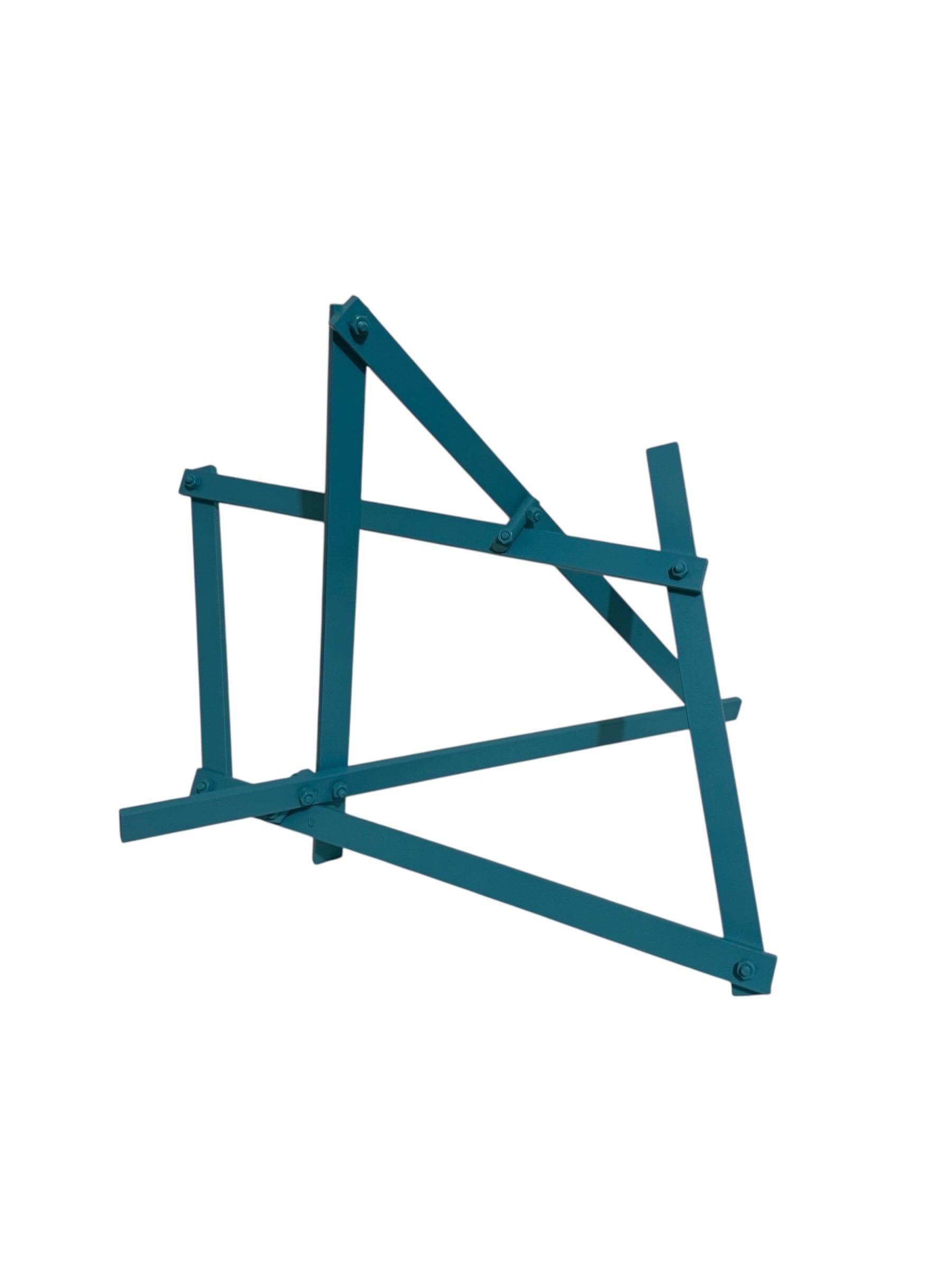 Barras II Escultura geométrica expresionista abstracta pintada a boceto Larry Mohr en venta 10