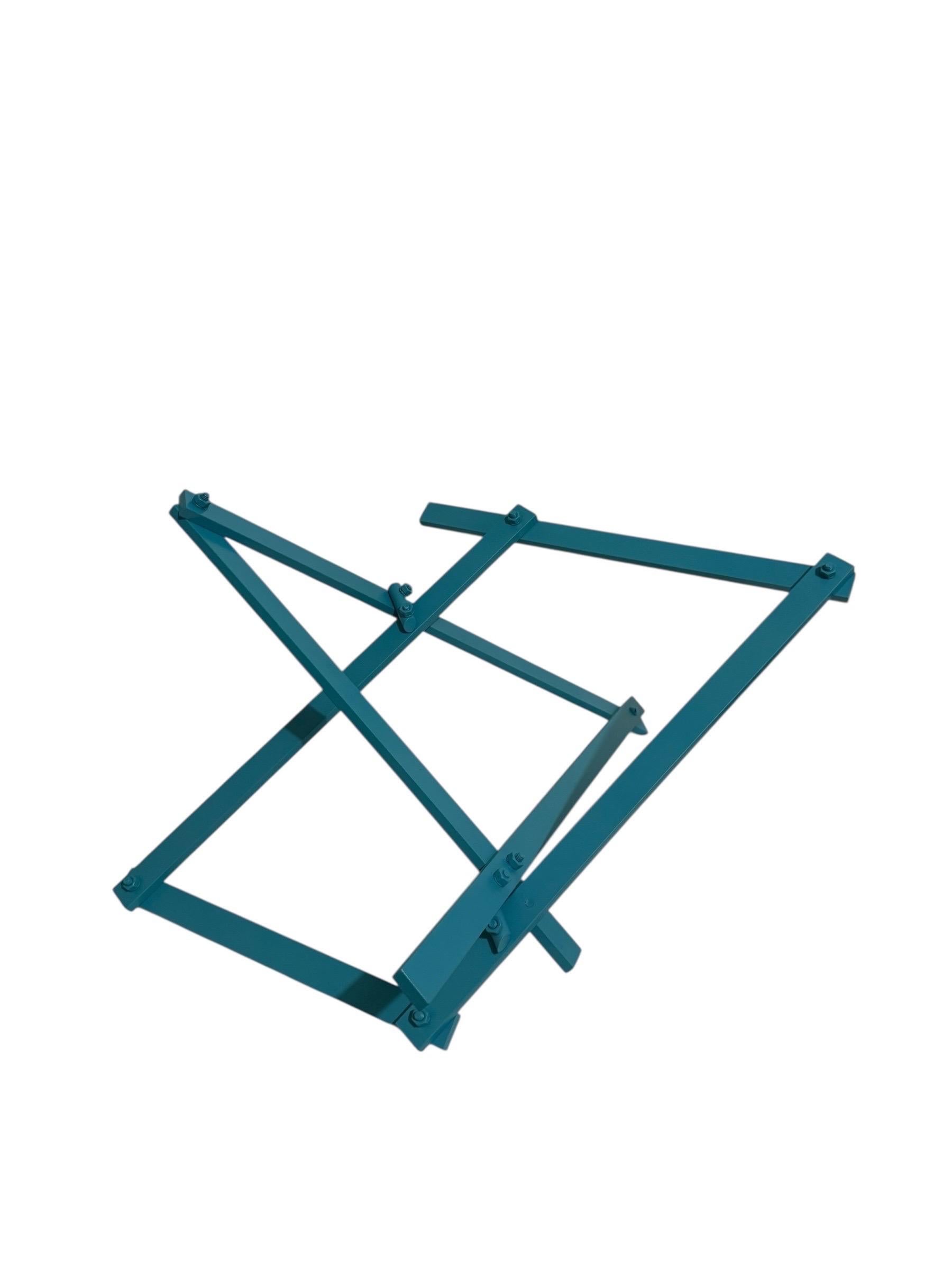 Barras II Escultura geométrica expresionista abstracta pintada a boceto Larry Mohr en venta 11