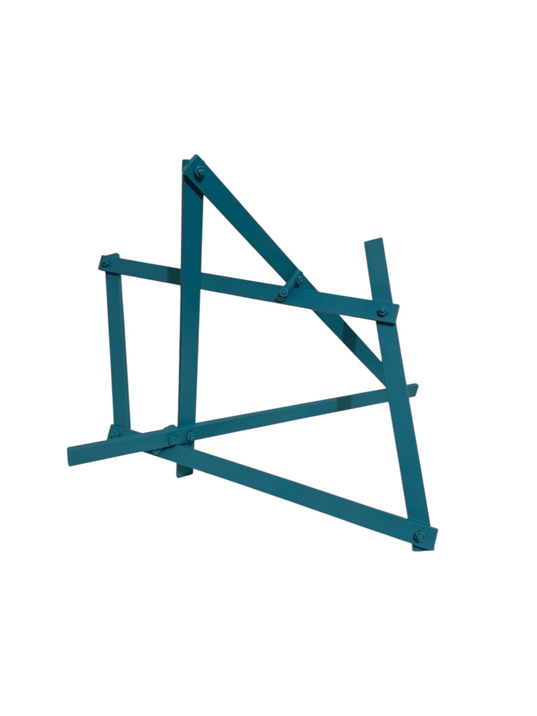 Barras II Escultura geométrica expresionista abstracta pintada a boceto Larry Mohr en venta 13