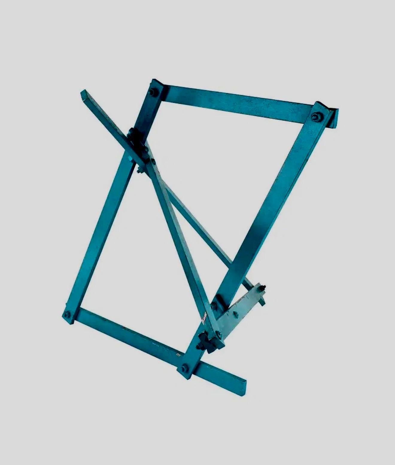 Barras II Escultura geométrica expresionista abstracta pintada a boceto Larry Mohr en venta 1