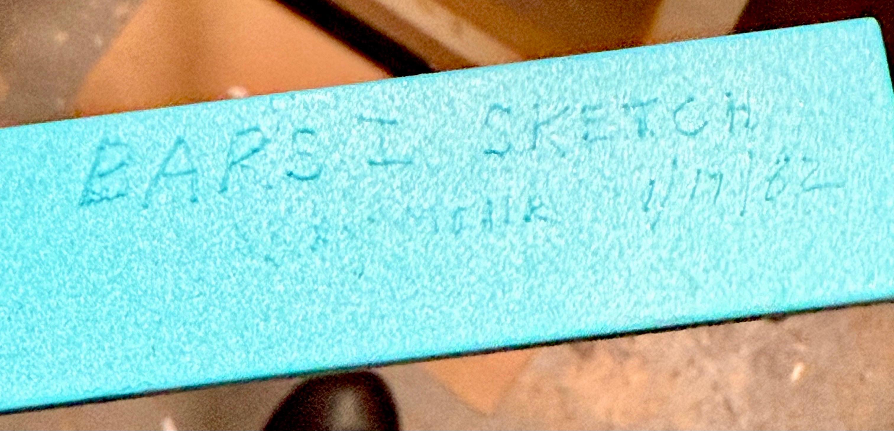 Barras II Escultura geométrica expresionista abstracta pintada a boceto Larry Mohr en venta 19