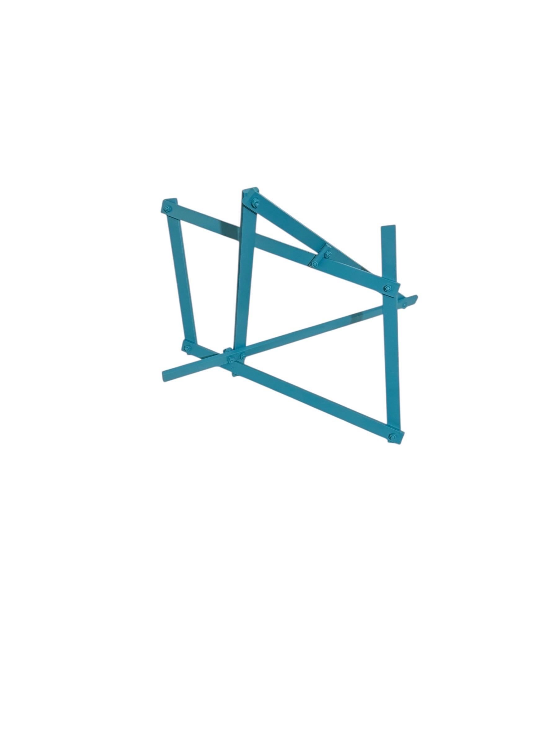 Barras II Escultura geométrica expresionista abstracta pintada a boceto Larry Mohr en venta 5