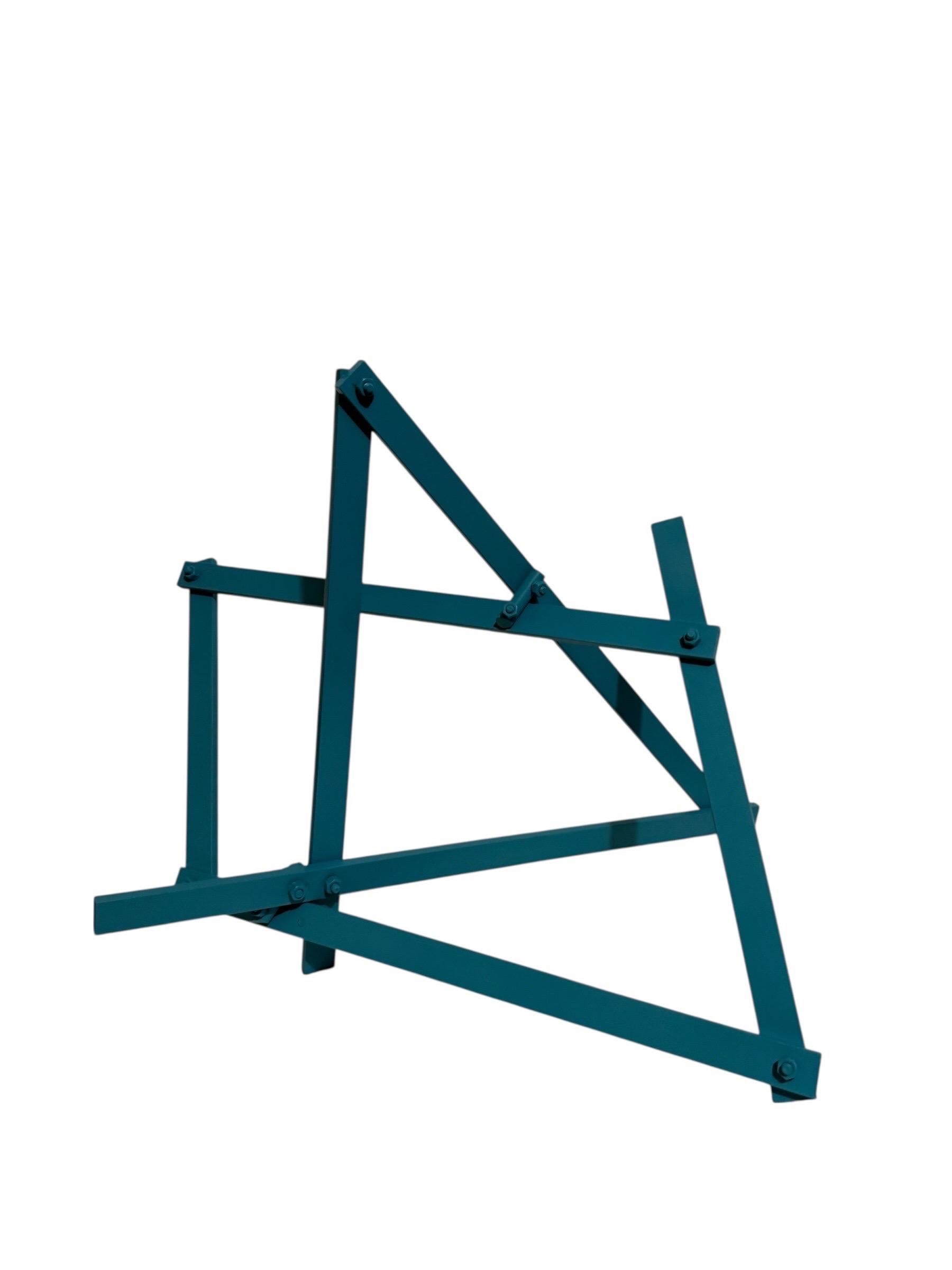 Barras II Escultura geométrica expresionista abstracta pintada a boceto Larry Mohr en venta 6