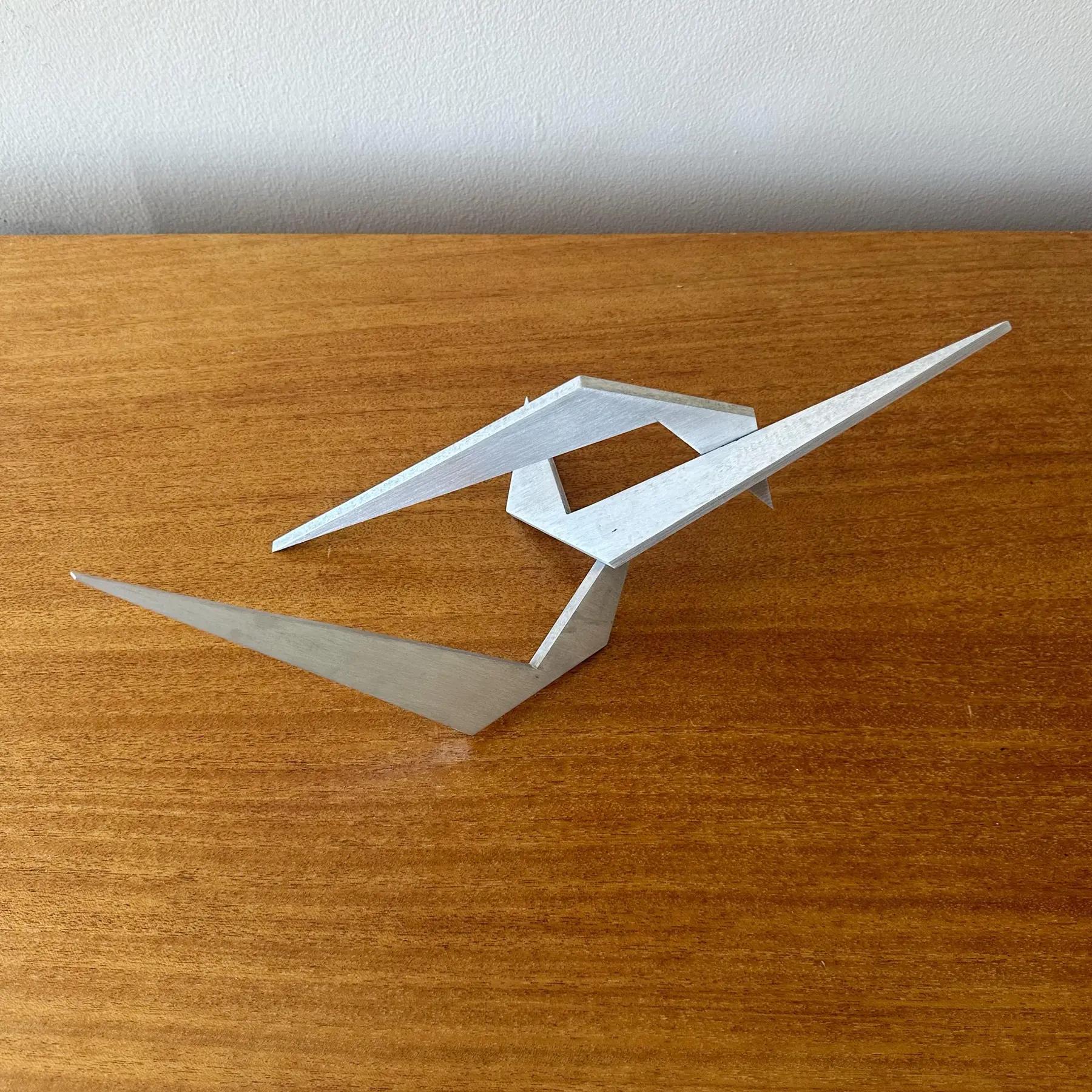 Mid-Century Modern Larry Mohr Aluminum Sculpture, 1978 For Sale