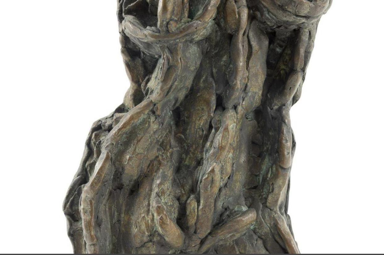 Larry Mohr ( American 1921-2013) Unusual Abstract Bronze Nude Titled “Gita”. In Good Condition For Sale In Chicago, IL