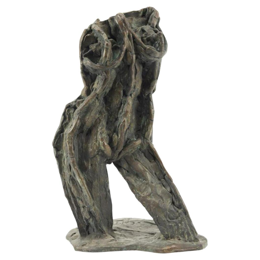 Larry Mohr ( Amerikaner 1921-2013) Ungewöhnlicher abstrakter Bronze-Akt mit dem Titel Gita.