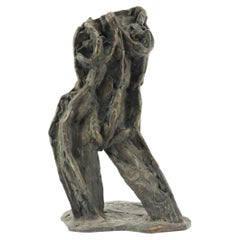 Larry Mohr ( Amerikaner 1921-2013) Ungewöhnlicher abstrakter Bronze-Akt mit dem Titel Gita.